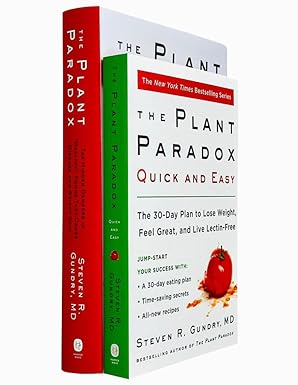 The Plant Paradox 2 book set by Dr Steven R Gundry MD - hardback and paperback diet books