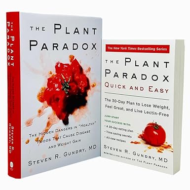 The Plant Paradox and The Plant Paradox Quick and Easy book covers by Dr Steven Gundry