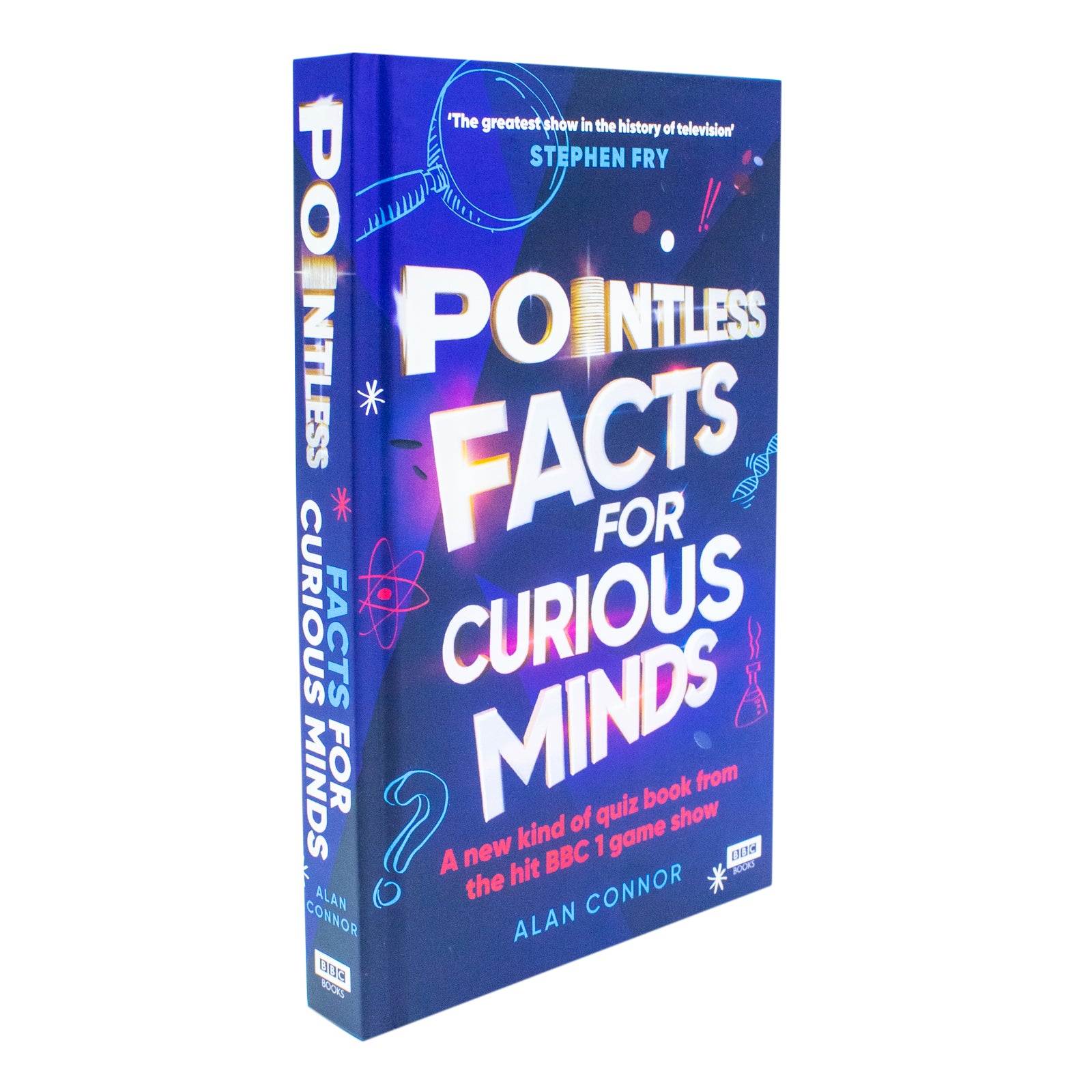 Pointless Facts for Curious Minds by Alan Connor - BBC Books hardback quiz book front cover