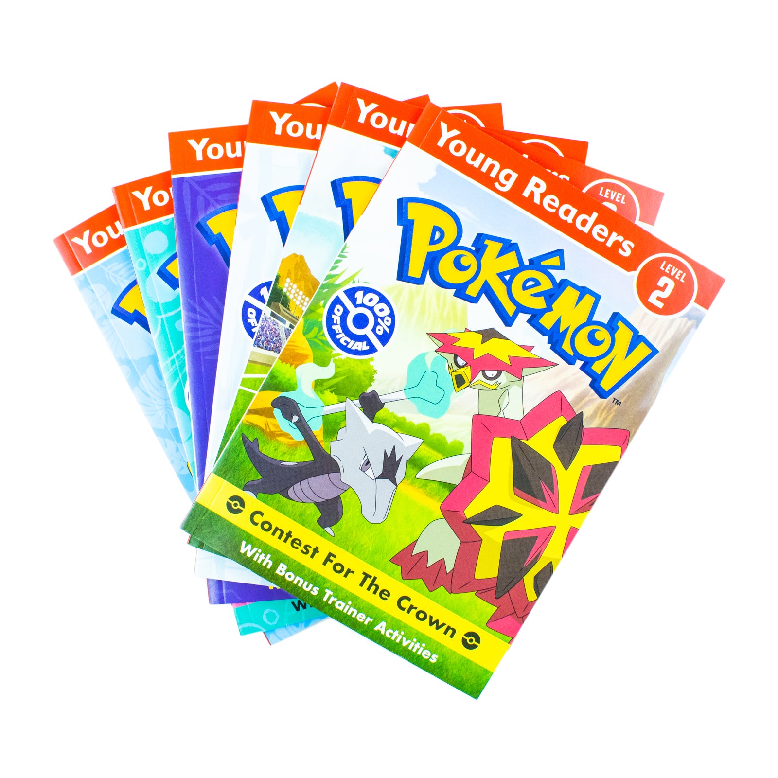 Close-up of Pokémon Making The Band and Play Bail Pikachu paperback book covers