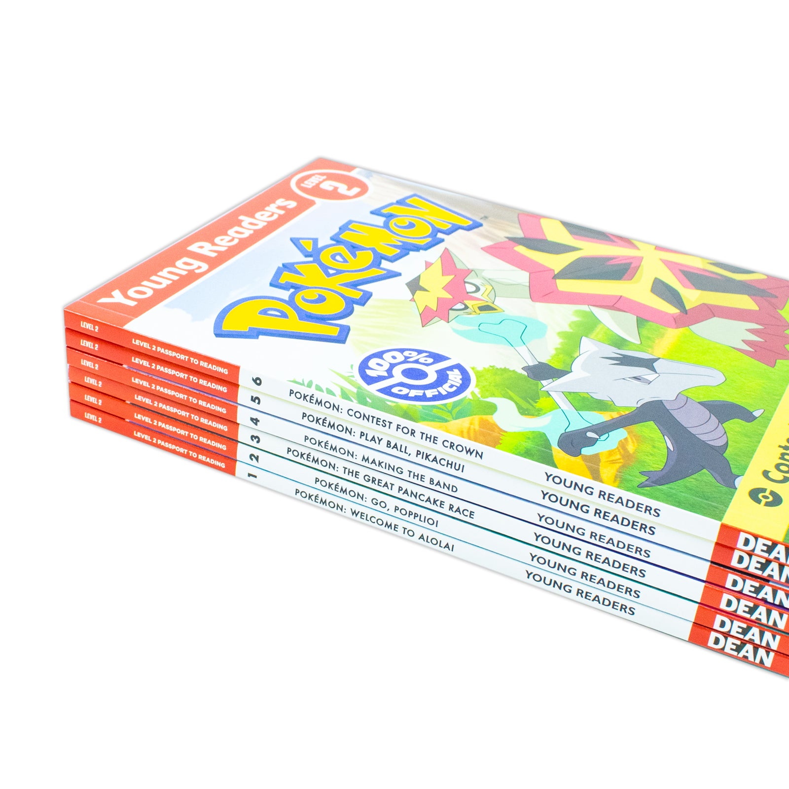 Pokémon Alola 6 book collection set back covers showing story summaries