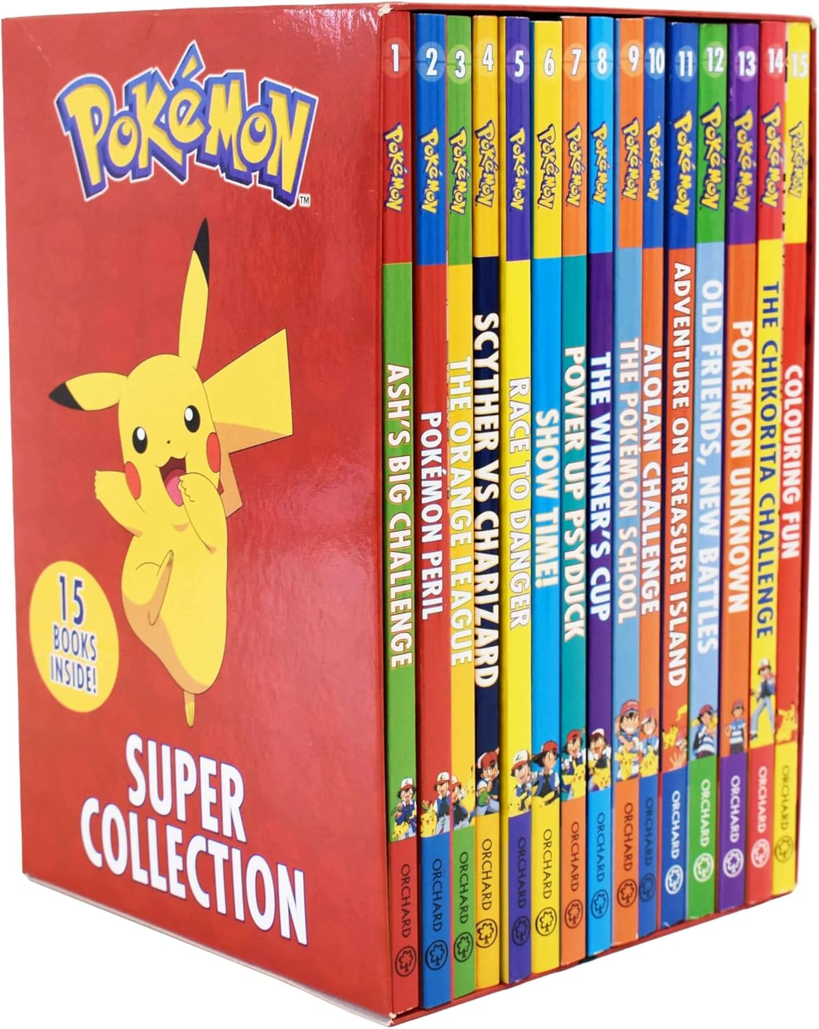 Pokémon Ultimate Chapter Book Collection Series 1-14 Box Set - 14 paperback books including Pokémon Peril, Orange League and Scyther vs Charizard