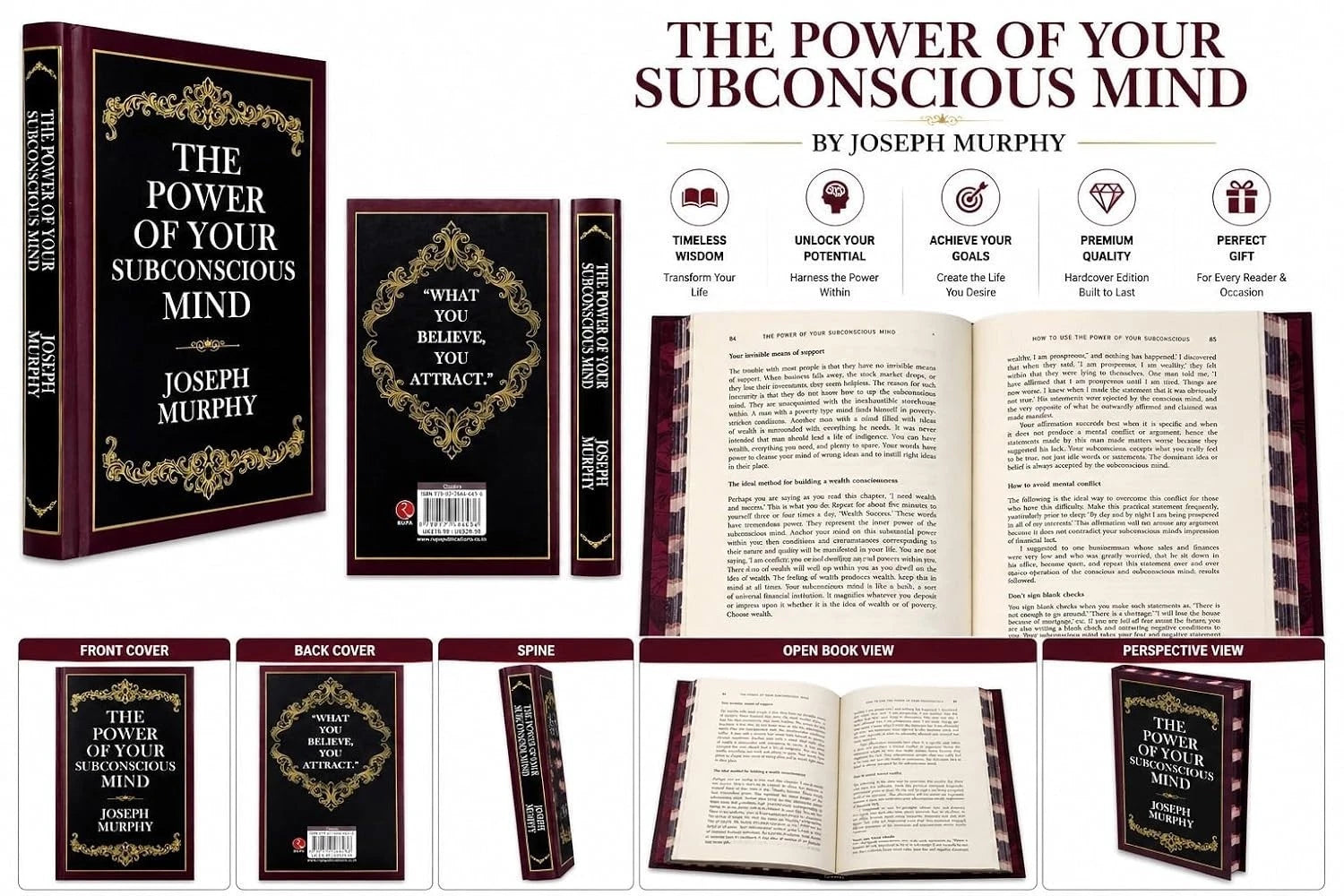The Power of Your Subconscious Mind by Dr. Joseph Murphy - hardcover edition front cover