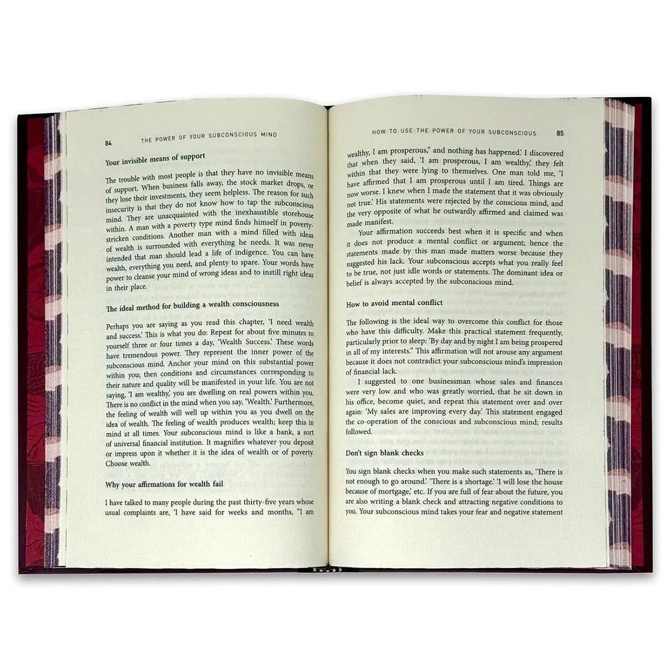 The Power of Your Subconscious Mind hardcover book by Dr. Joseph Murphy - full cover display