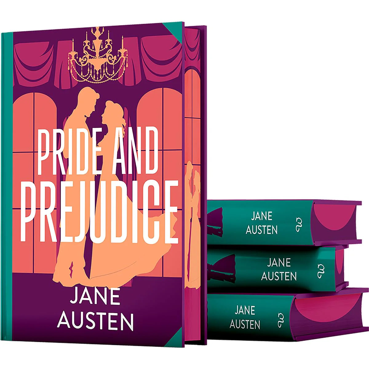 Pride and Prejudice by Jane Austen - Deluxe Sprayed Edge Hardback Edition - full book display