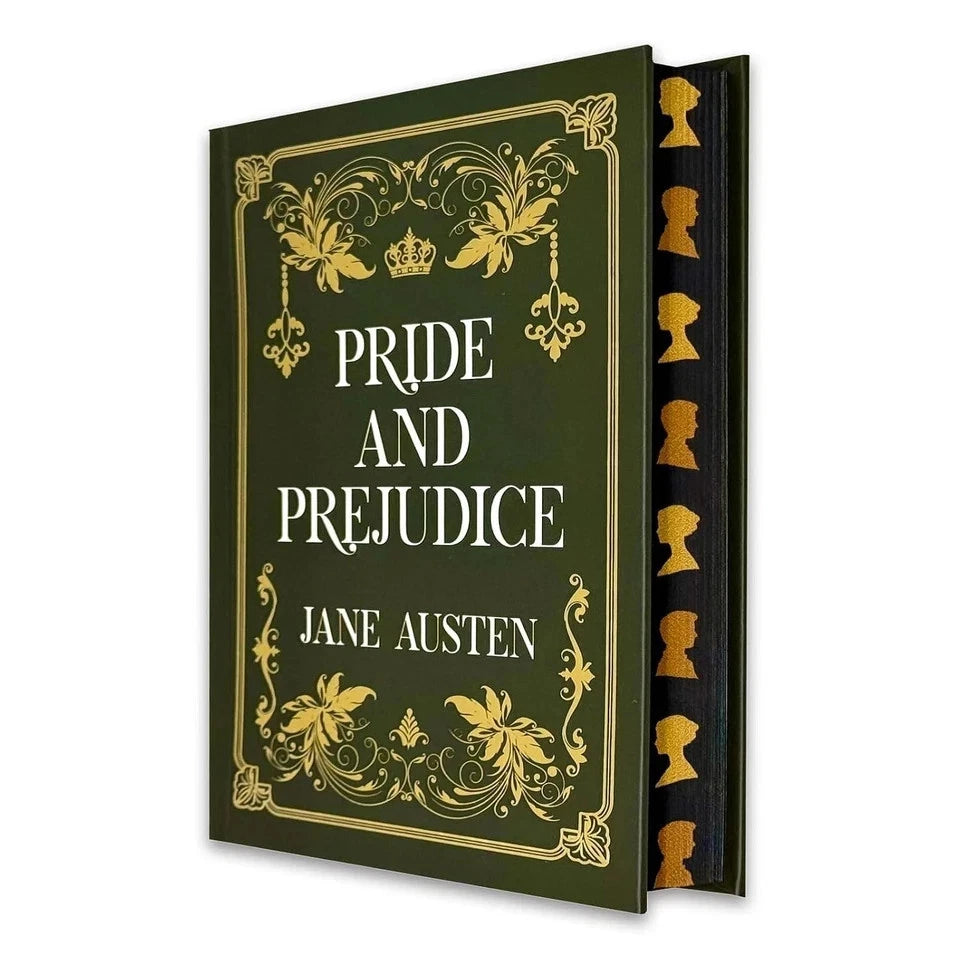 Pride and Prejudice by Jane Austen hardback back cover with blurb
