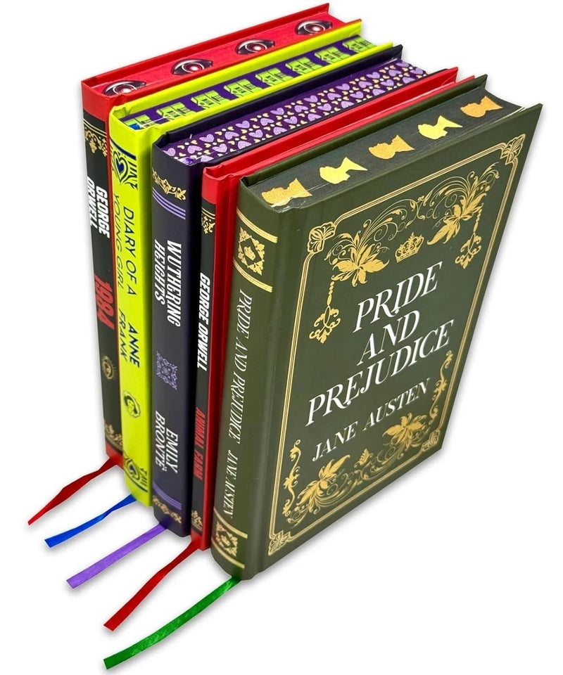 Pride and Prejudice by Jane Austen paperback cover from the Classic Literature 5 Books Collection Set