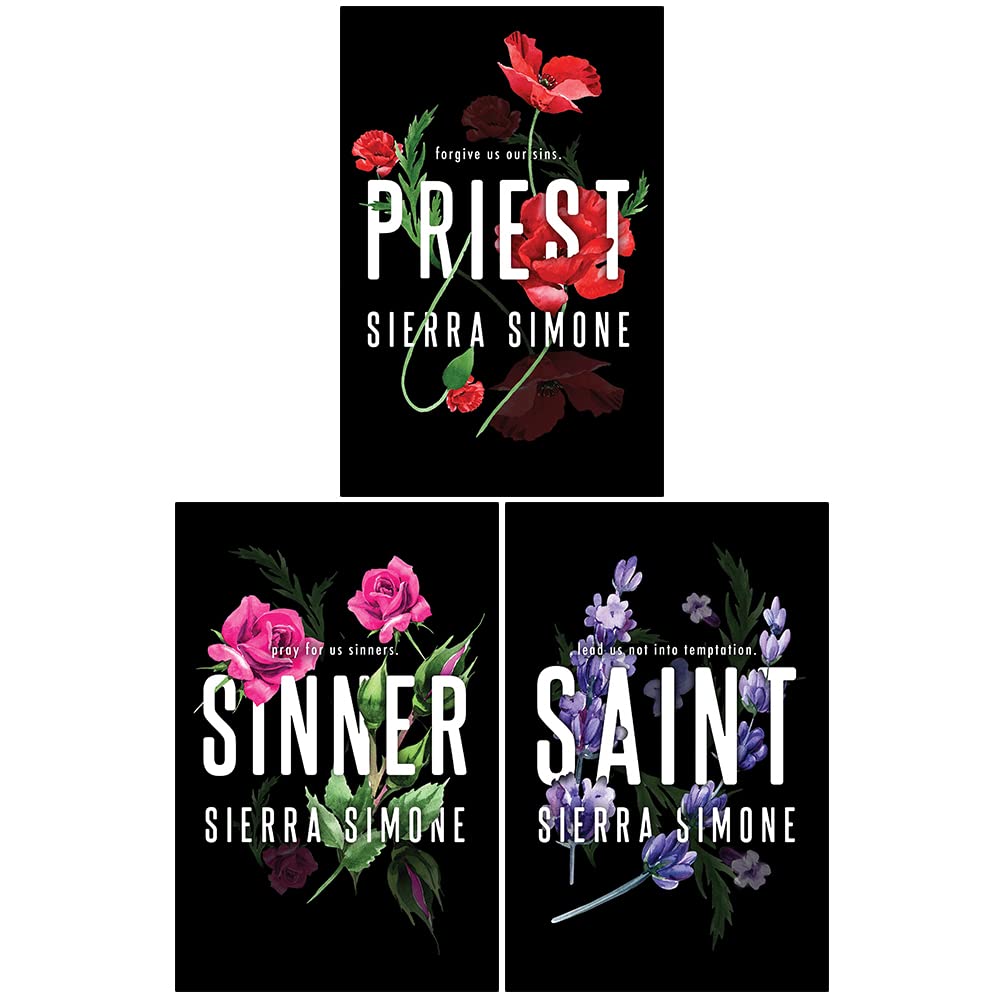 Priest Trilogy 3 Books Collection Set by Sierra Simone - Priest, Sinner, Saint - Paperback erotic romance box set