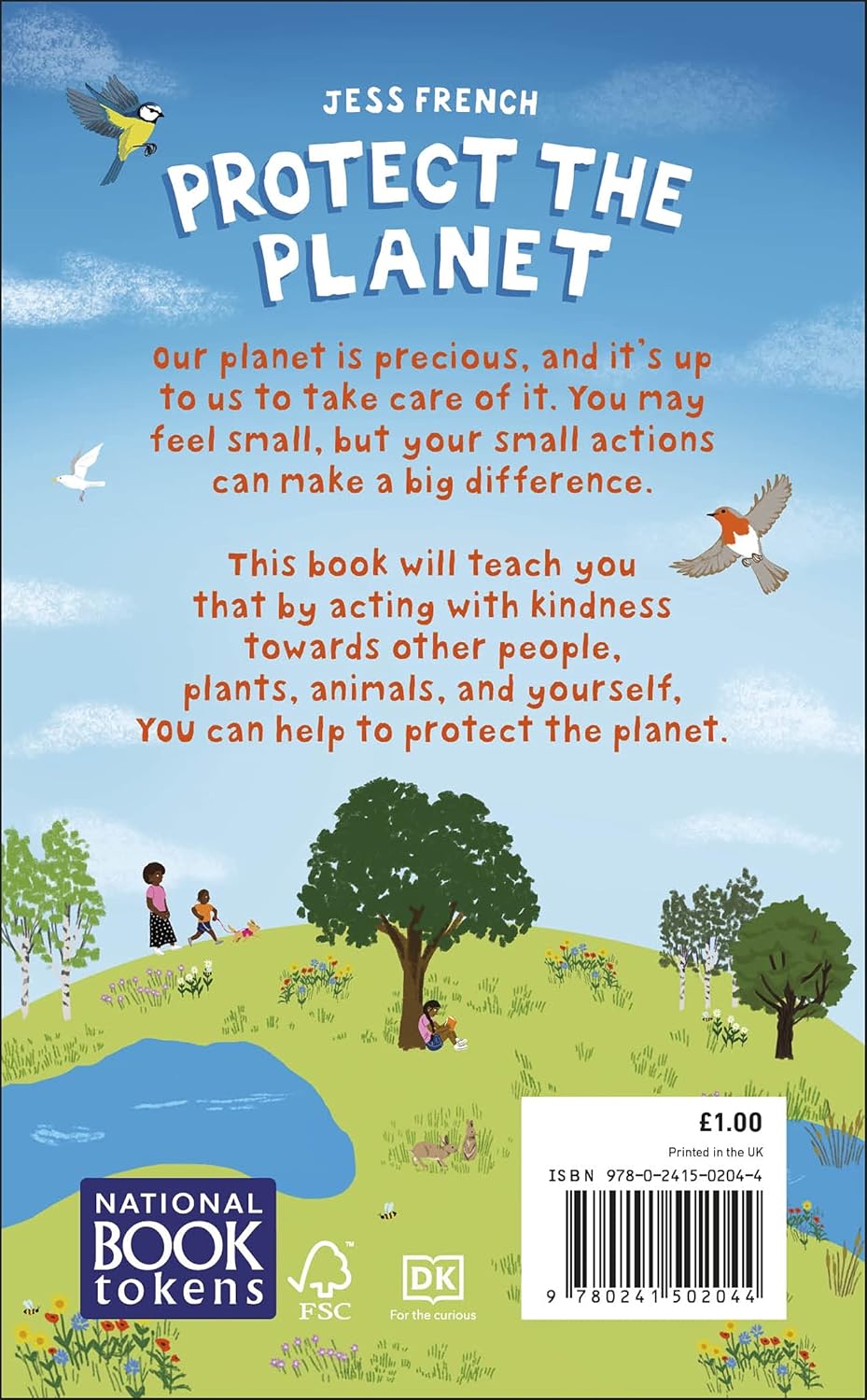 Protect the Planet! by Jess French paperback back cover - World Book Day 2021 edition