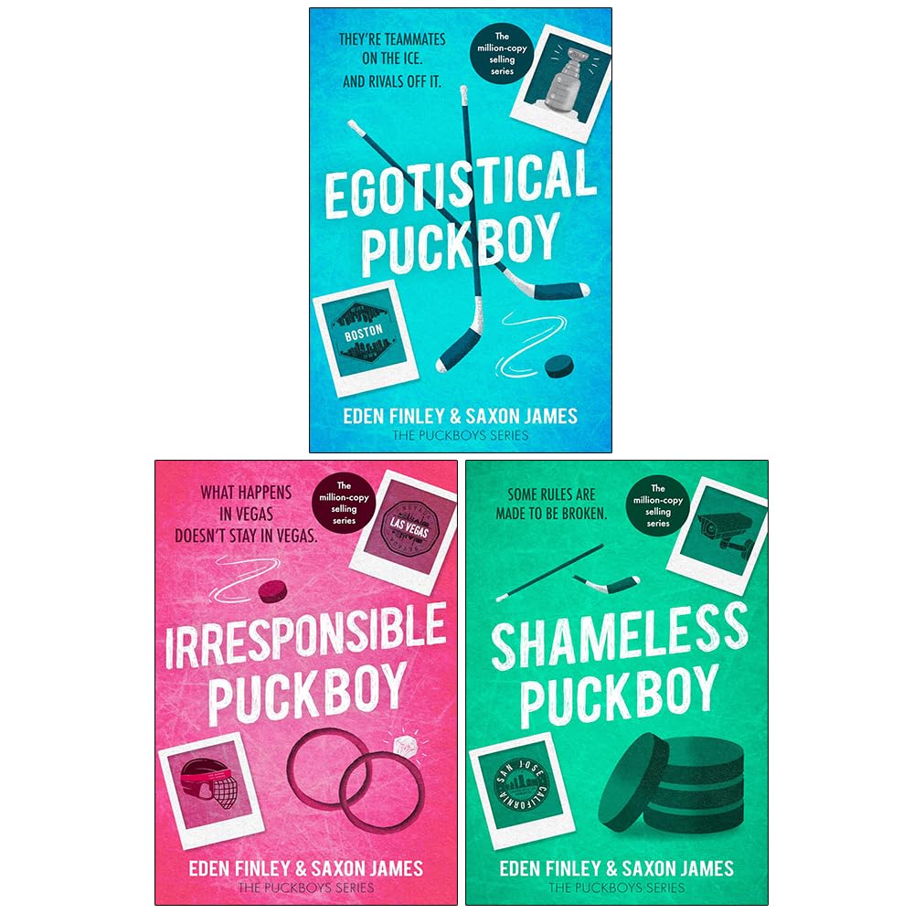 Puckboys Series 1-3 Books Collection Set by Saxon James and Eden Finley - Egotistical, Irresponsible and Shameless Puckboy paperback edition