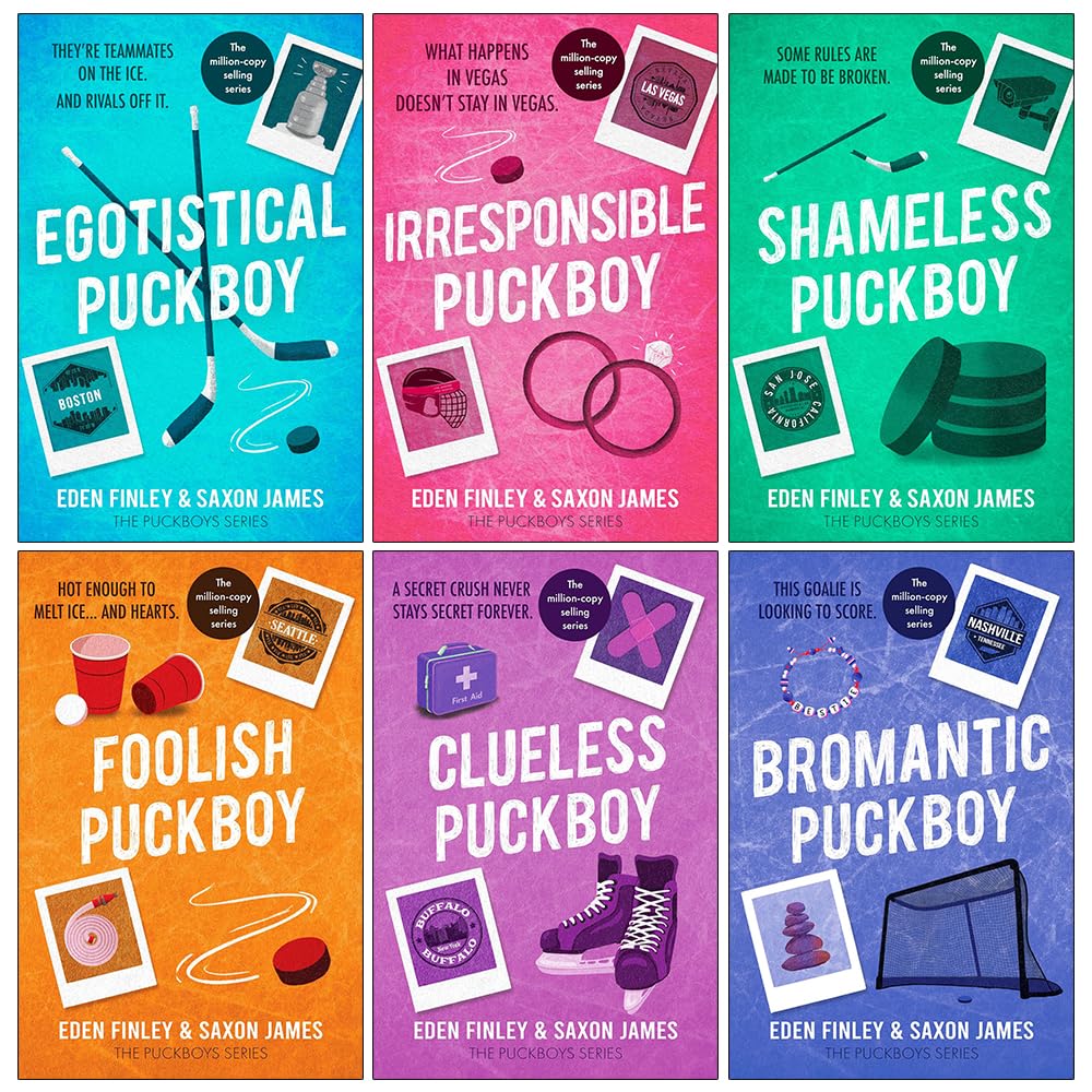 Puckboys Series 1-6 Books Collection Set by Saxon James and Eden Finley - Egotistical Puckboy paperback cover