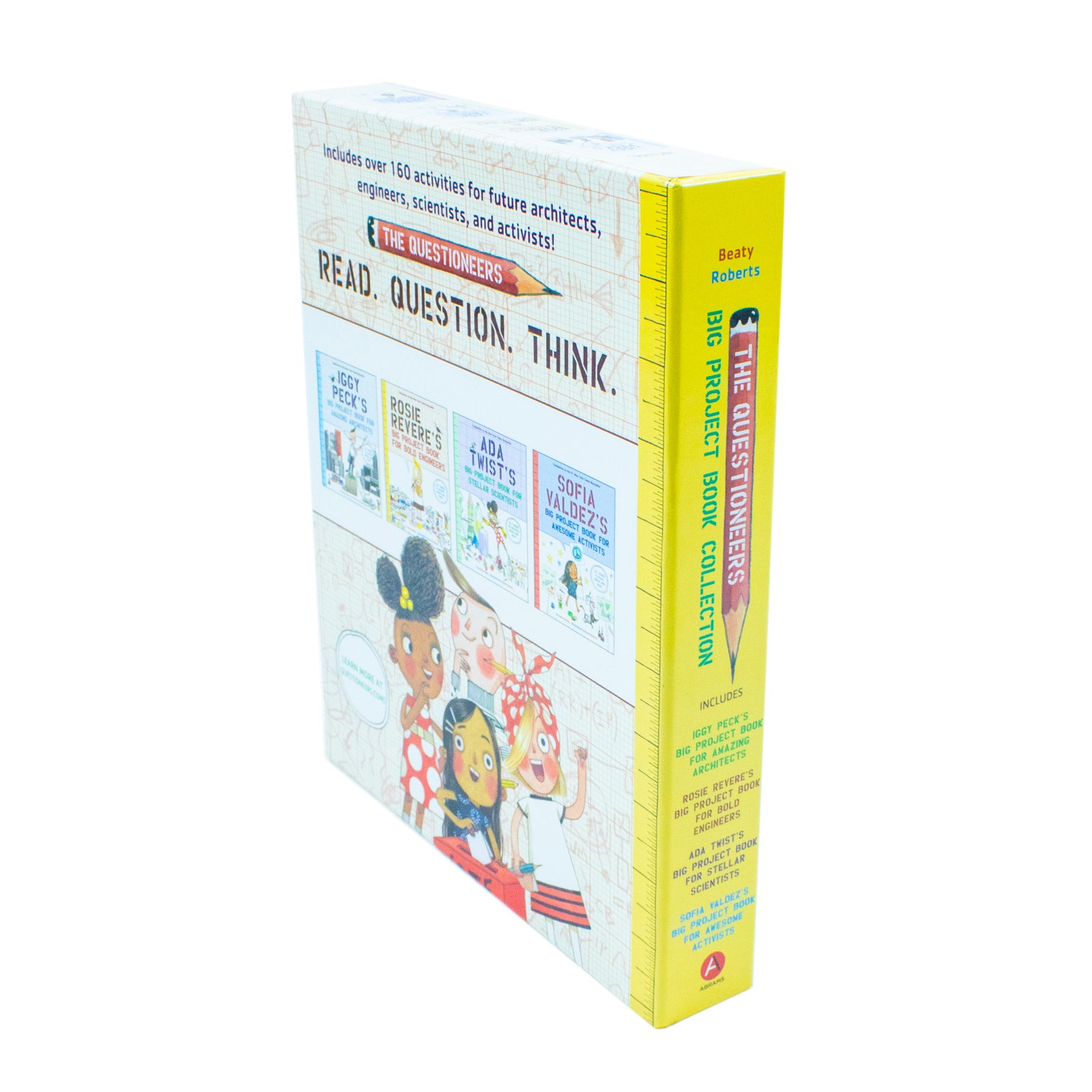 Questioneers Chapter Book Collection cover detail - hardback STEM chapter books for ages 6-9