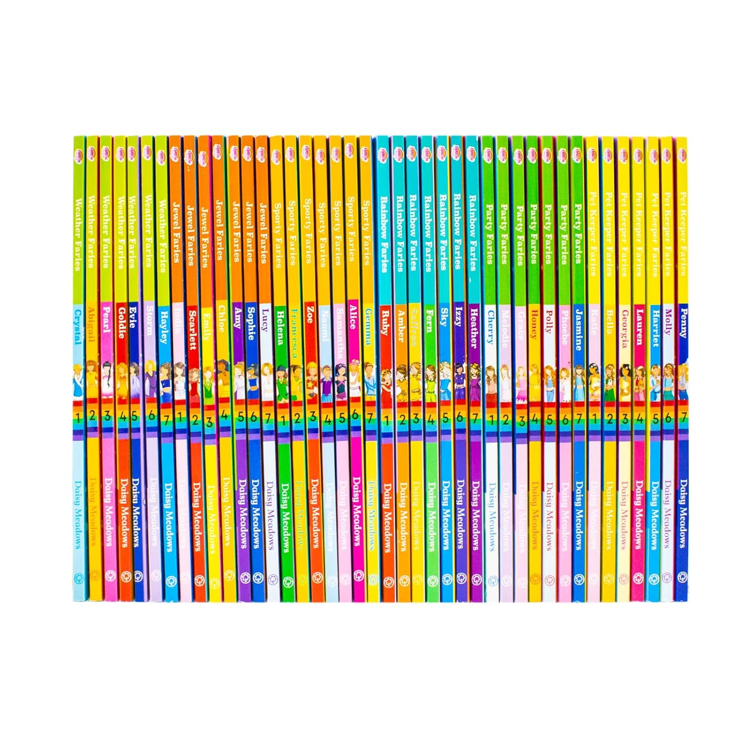 Rainbow Magic Jewel Fairies paperback book set by Daisy Meadows for ages 5-7