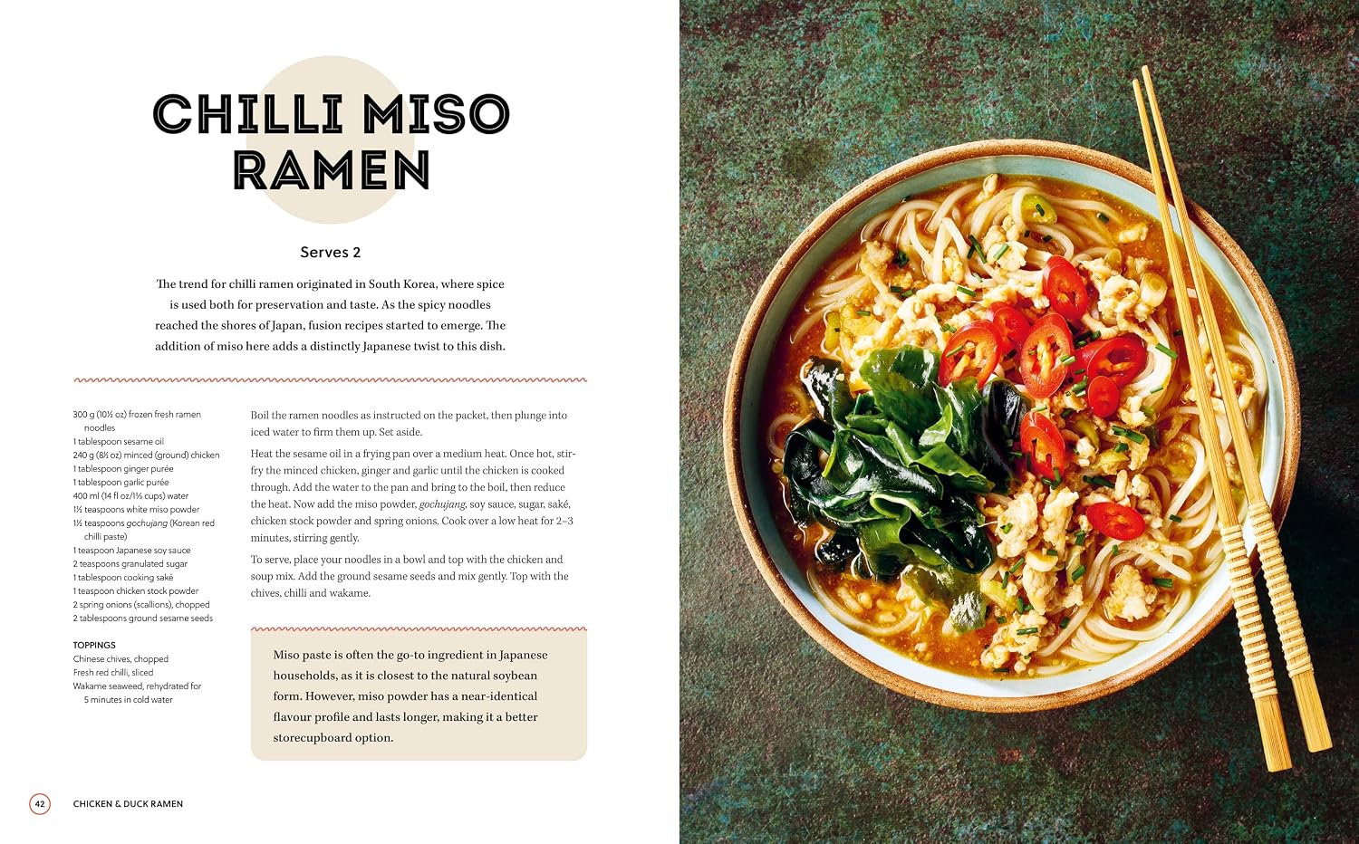 Back cover of Ramen 80 Easy Noodle Bowls and Broths by Makiko Sano hardback cookbook