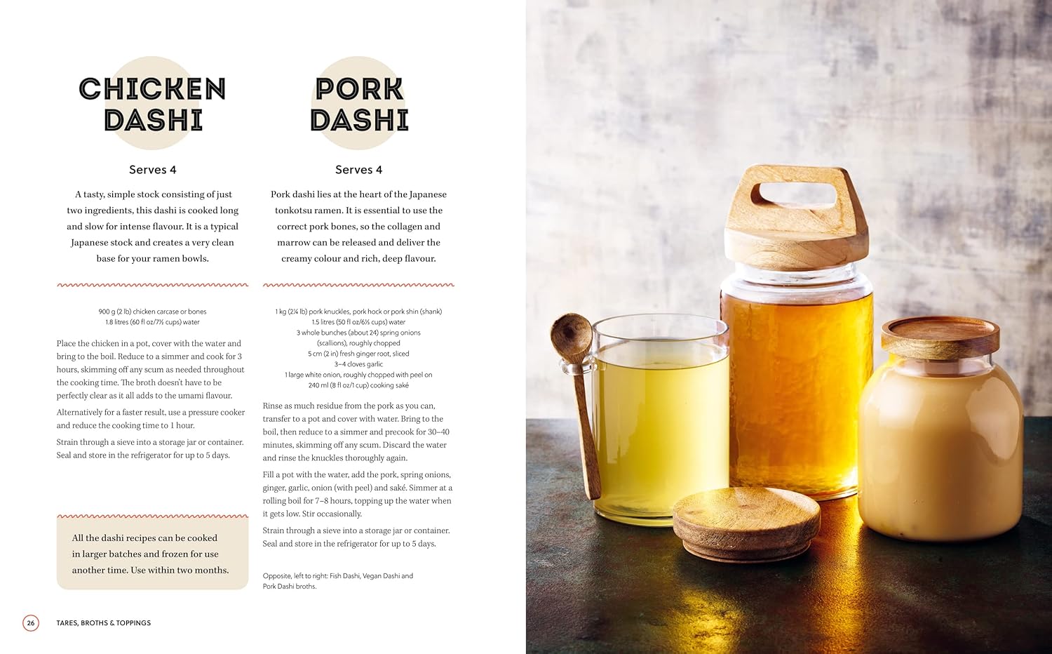 Ramen 80 Easy Noodle Bowls and Broths hardback interior photography of noodle bowls