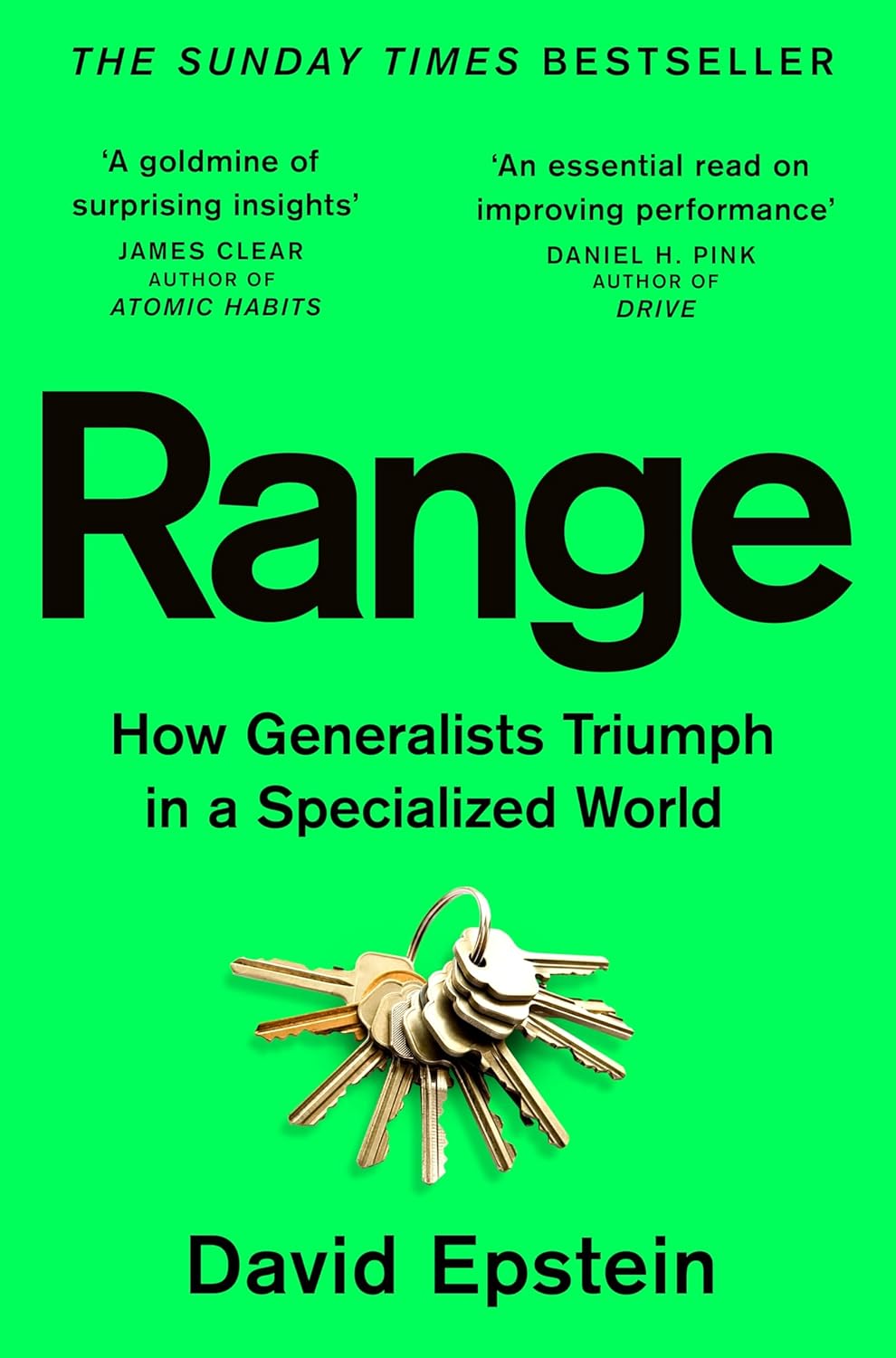 Range: How Generalists Triumph in a Specialized World by David Epstein - Paperback non-fiction book cover