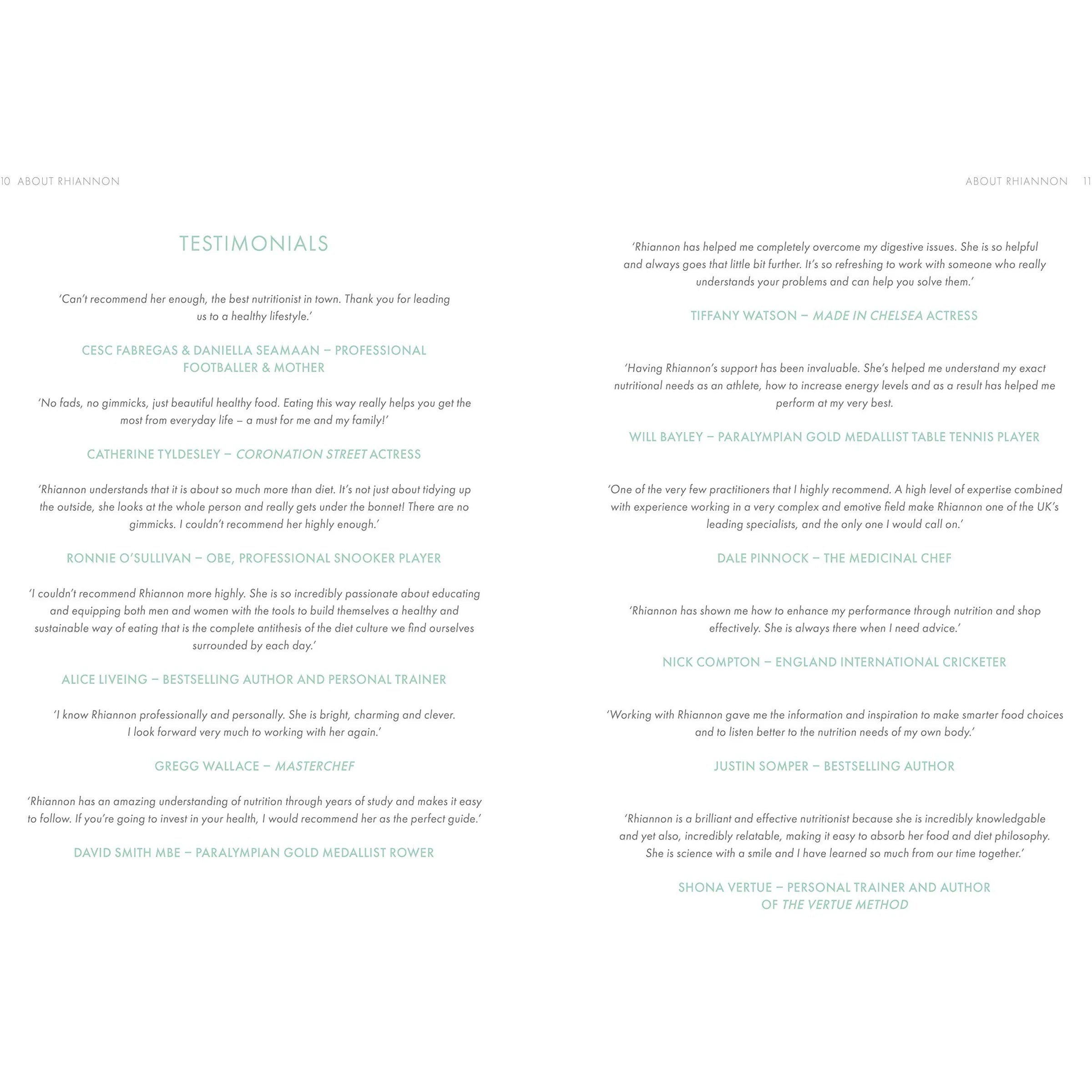 Re-Nourish: A Simple Way to Eat Well by Rhiannon Lambert - inside pages sample