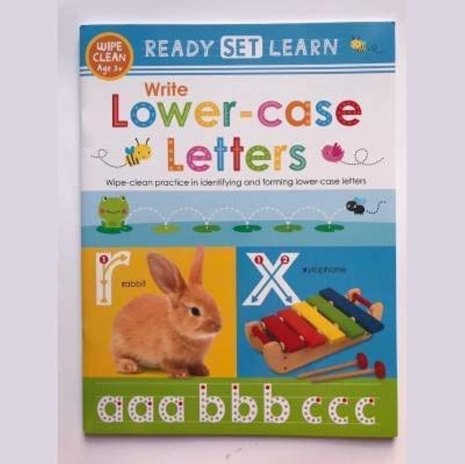 Ready Set Learn 10 book paperback set showing colours, shapes, phonics and handwriting wipe-clean workbooks