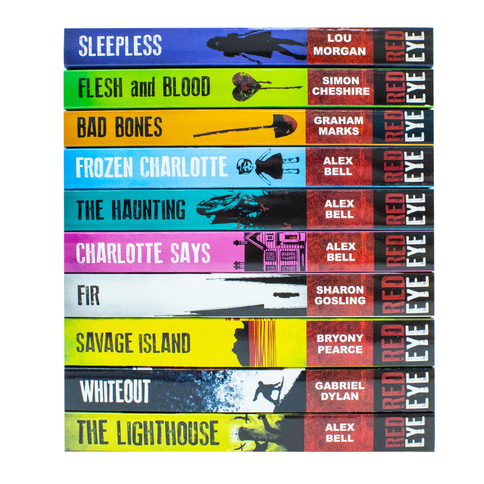 Red Eye Horror Series 10 Books Collection Set - Charlotte Says, The Haunting, Fir and more - Young Adult Horror Paperback