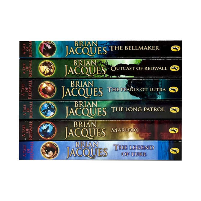 Redwall Series Books 7-12 by Brian Jacques 6 Books Collection Set - Paperback fantasy adventure box set for ages 9-12
