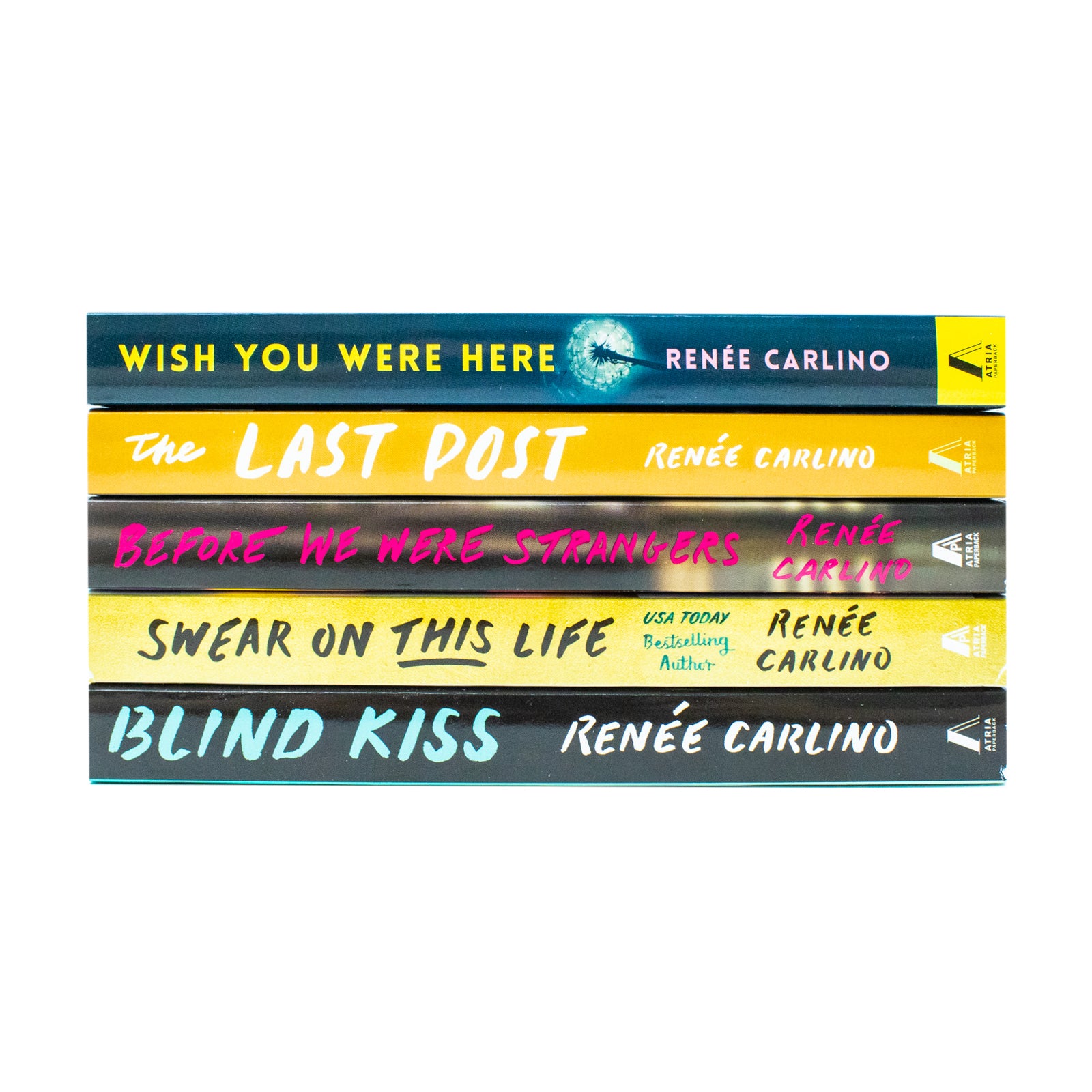 Renée Carlino 5 Books Collection Set brand new paperback fiction books stacked together