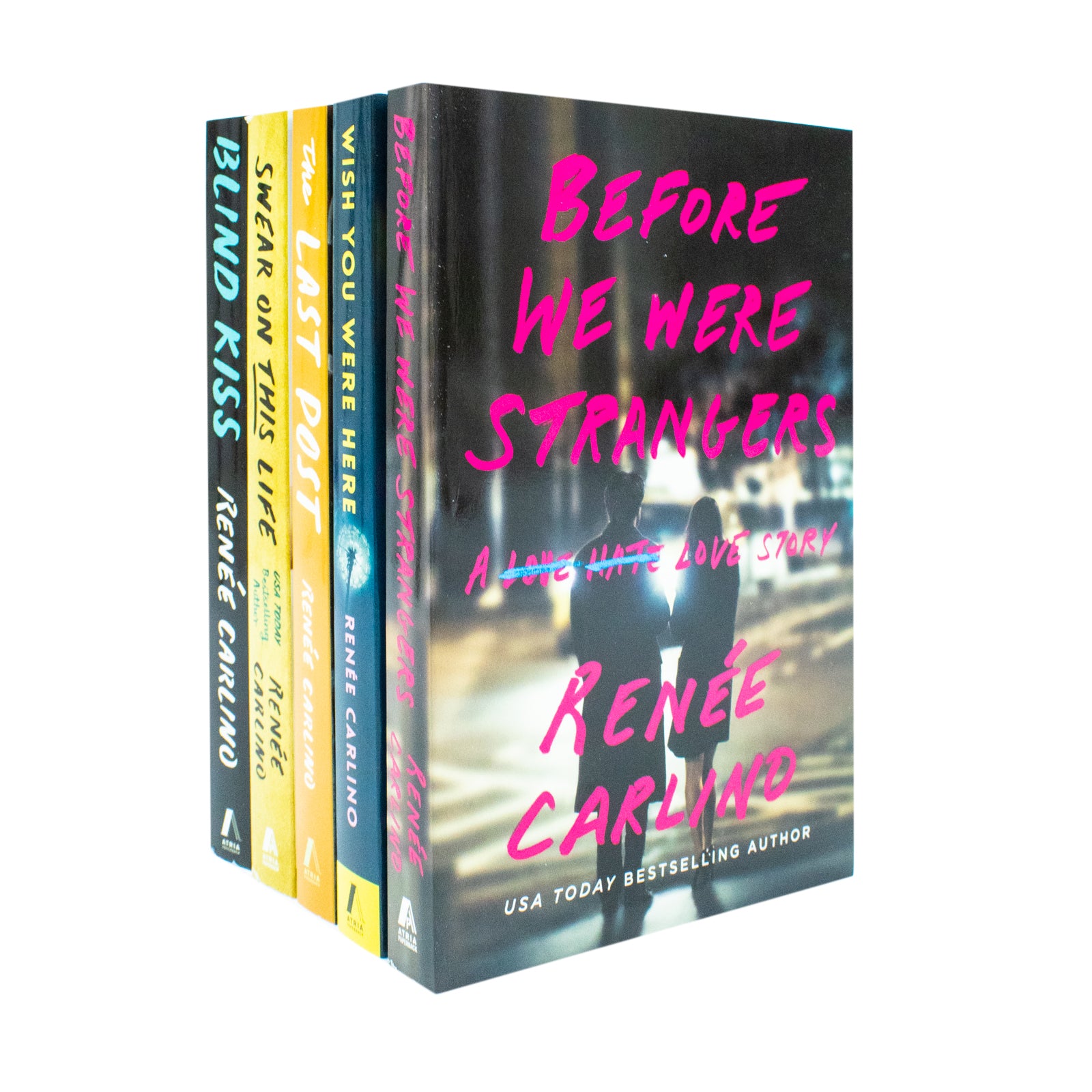 Renée Carlino 5 Books Collection Set paperback featuring Swear on This Life, Wish You Were Here, Blind Kiss, Before We Were Strangers and The Last Post