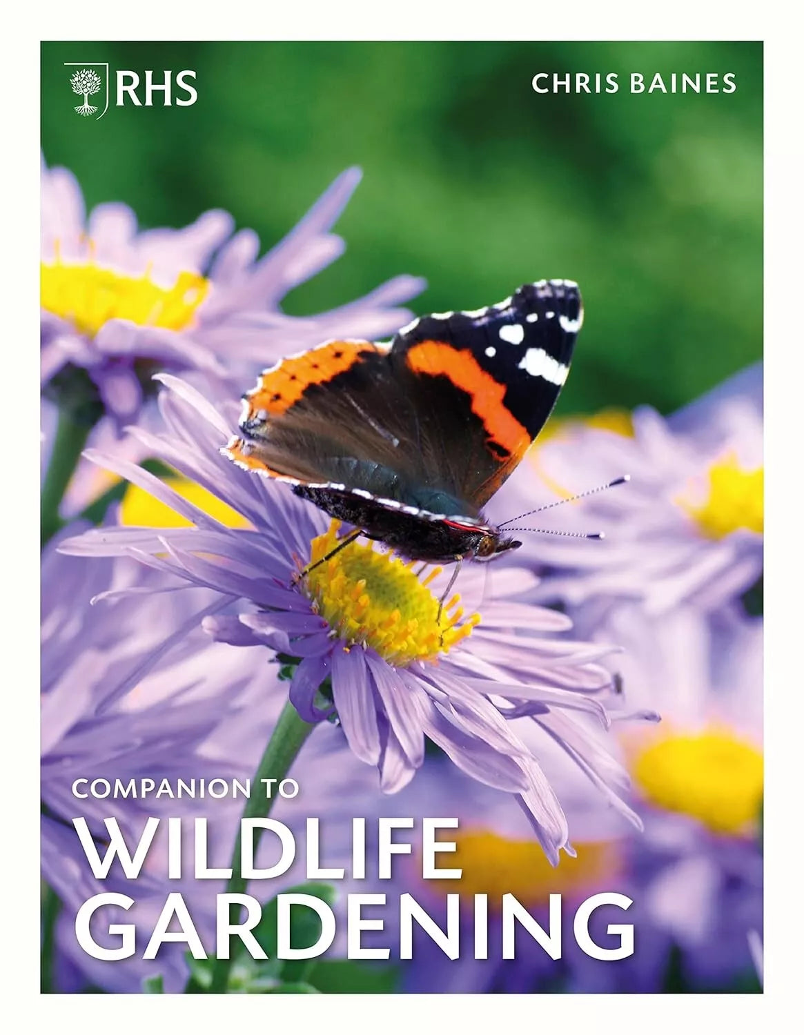 RHS Companion to Wildlife Gardening by Chris Baines - hardback front cover, wildlife gardening guide