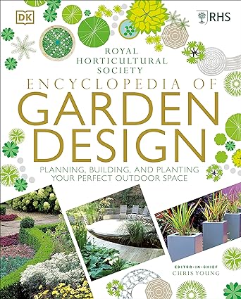 RHS Encyclopedia of Garden Design by Chris Young - Hardback gardening reference book cover