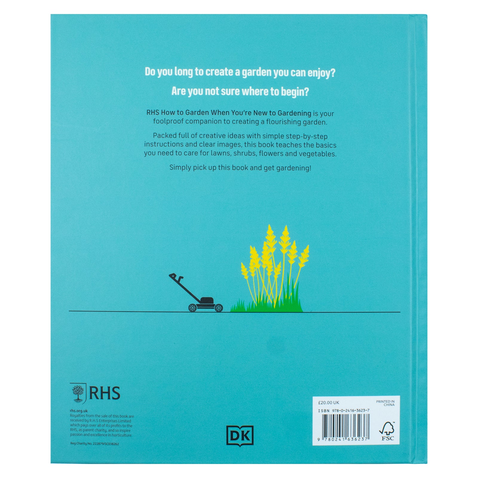 Inside page of RHS How to Garden When You're New to Gardening hardback beginner's guide