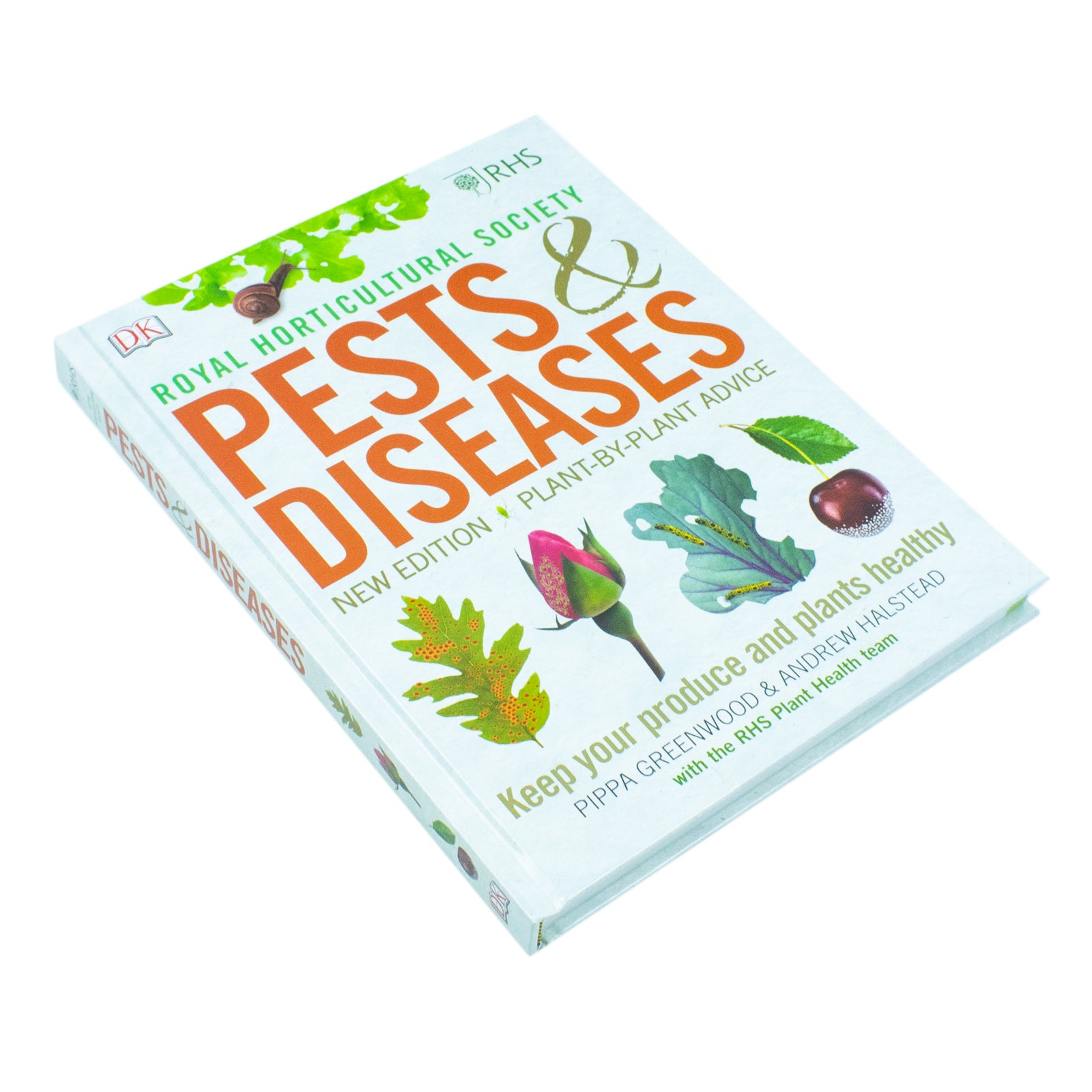RHS Pests & Diseases New Edition hardback front cover - trusted RHS gardening reference guide