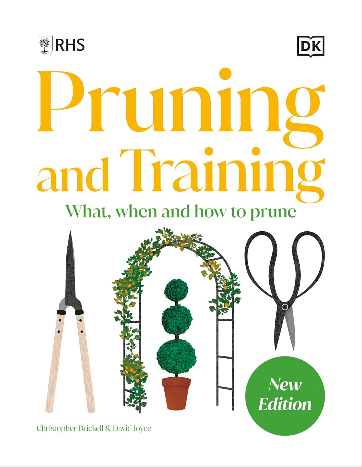 RHS Pruning and Training by DK hardback cover - guide to pruning over 800 plants