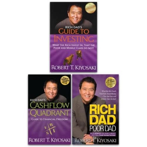 Rich Dad Series 3 Books Collection Set by Robert T. Kiyosaki - Paperback front covers