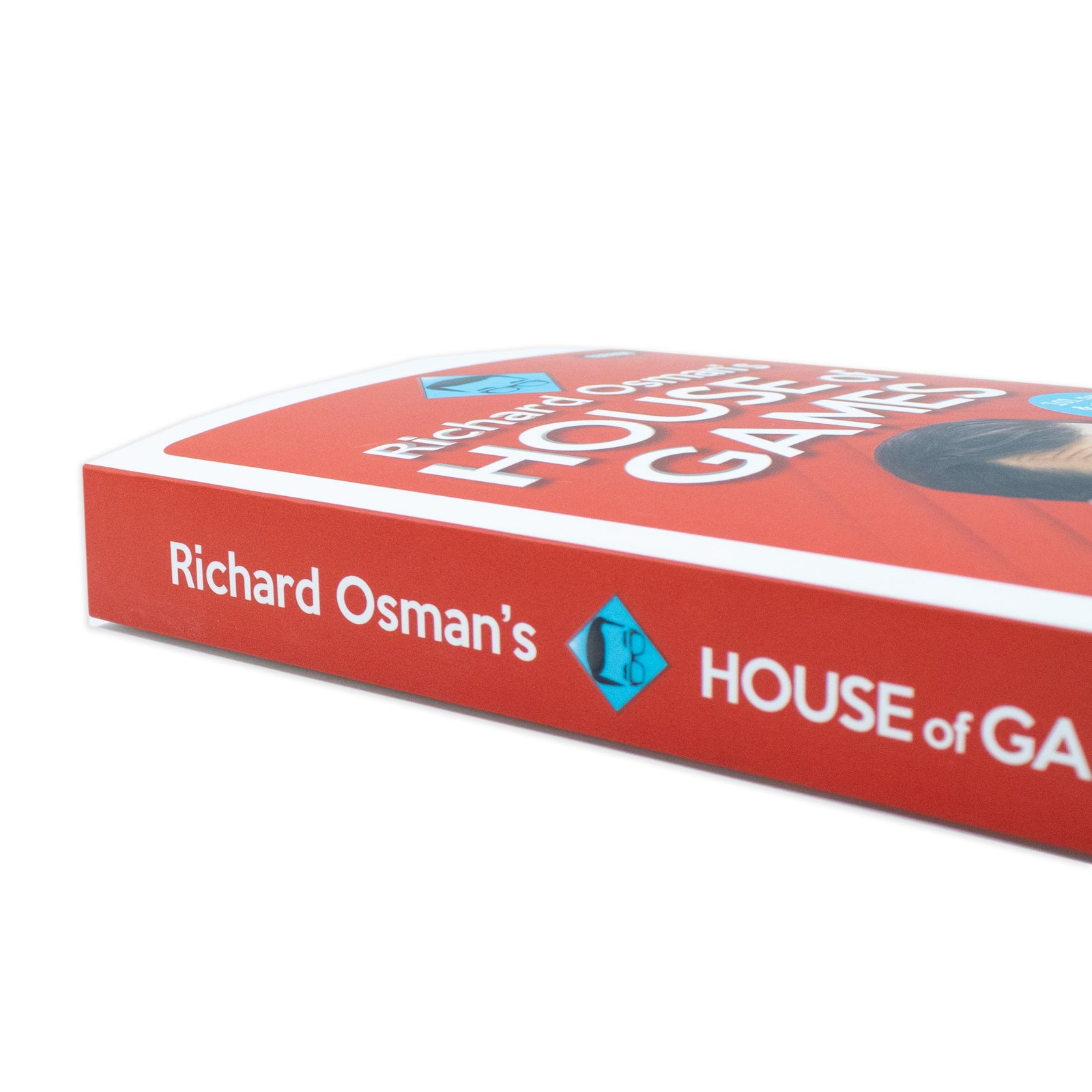 Richard Osman's House of Games paperback quiz book showing ISBN and BBC Books publisher details
