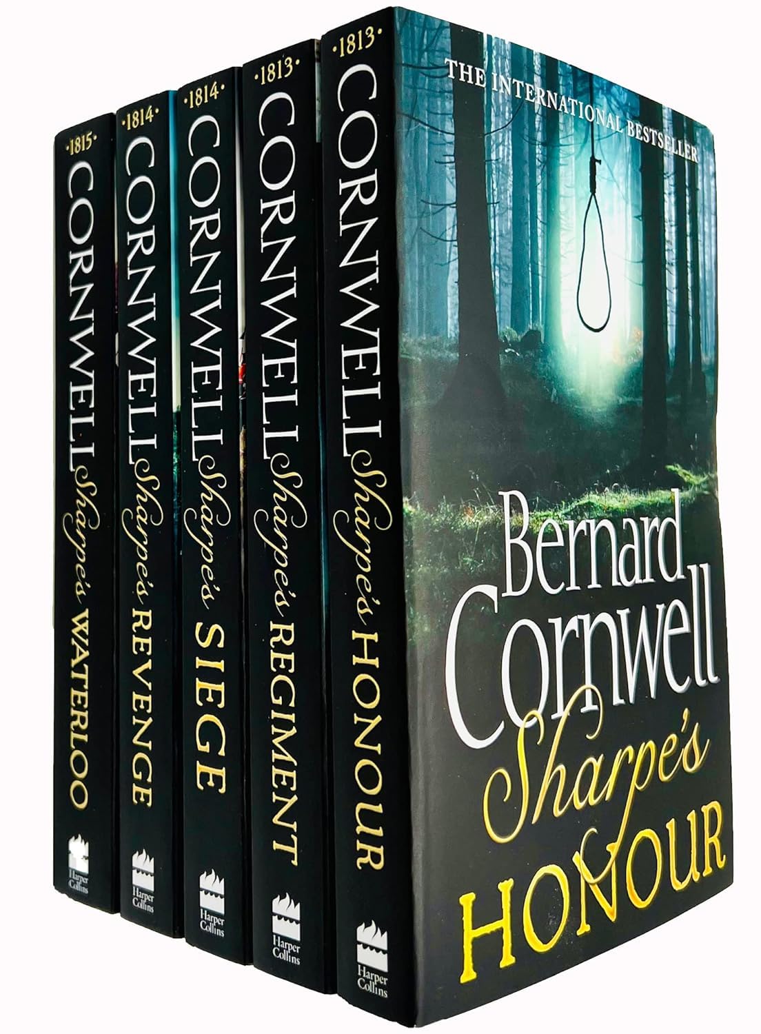 Richard Sharpe series by Bernard Cornwell 10 book collection set including Sharpe's Waterloo and Sharpe's Honour