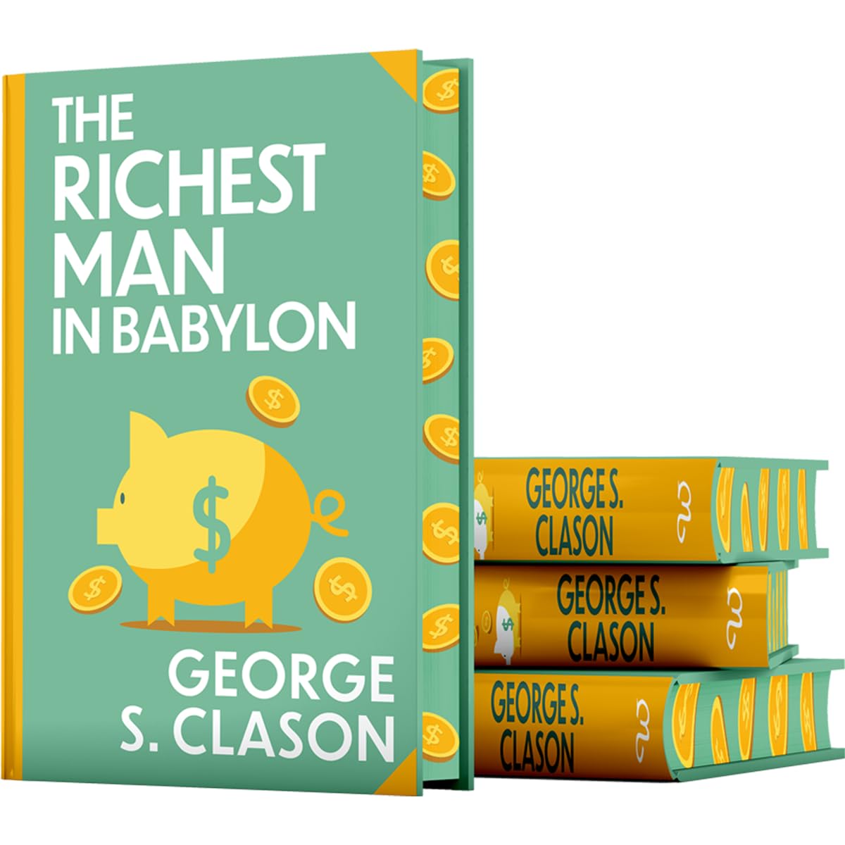 The Richest Man In Babylon by George S. Clason - full view of sprayed edge deluxe hardback edition