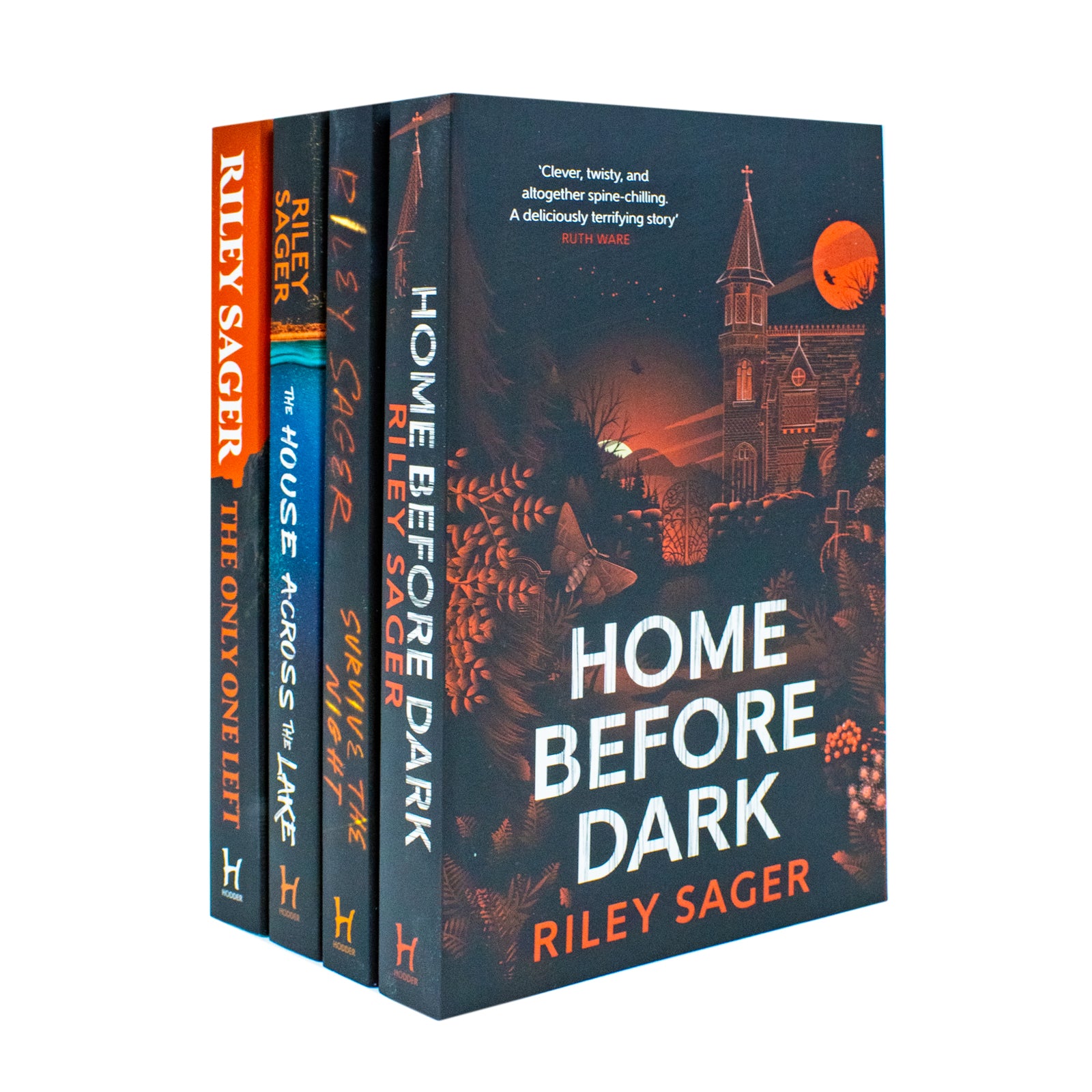 Riley Sager 4 Books Collection Set - Home Before Dark, Survive the Night, The House Across the Lake & The Only One Left - brand new mixed format thriller box set