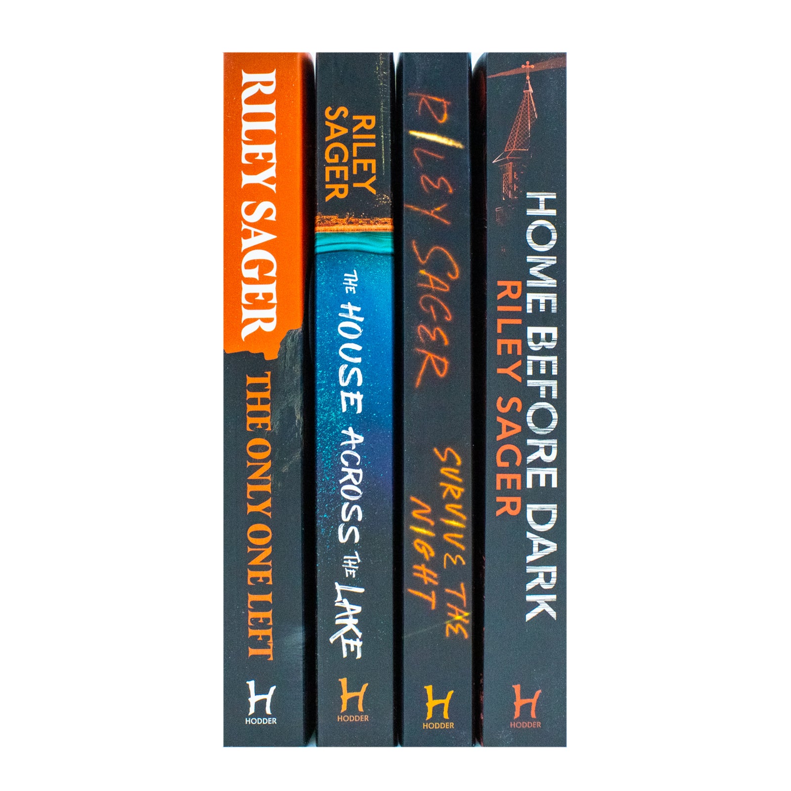 Survive the Night by Riley Sager - paperback edition cover from the 4 book Riley Sager thriller collection