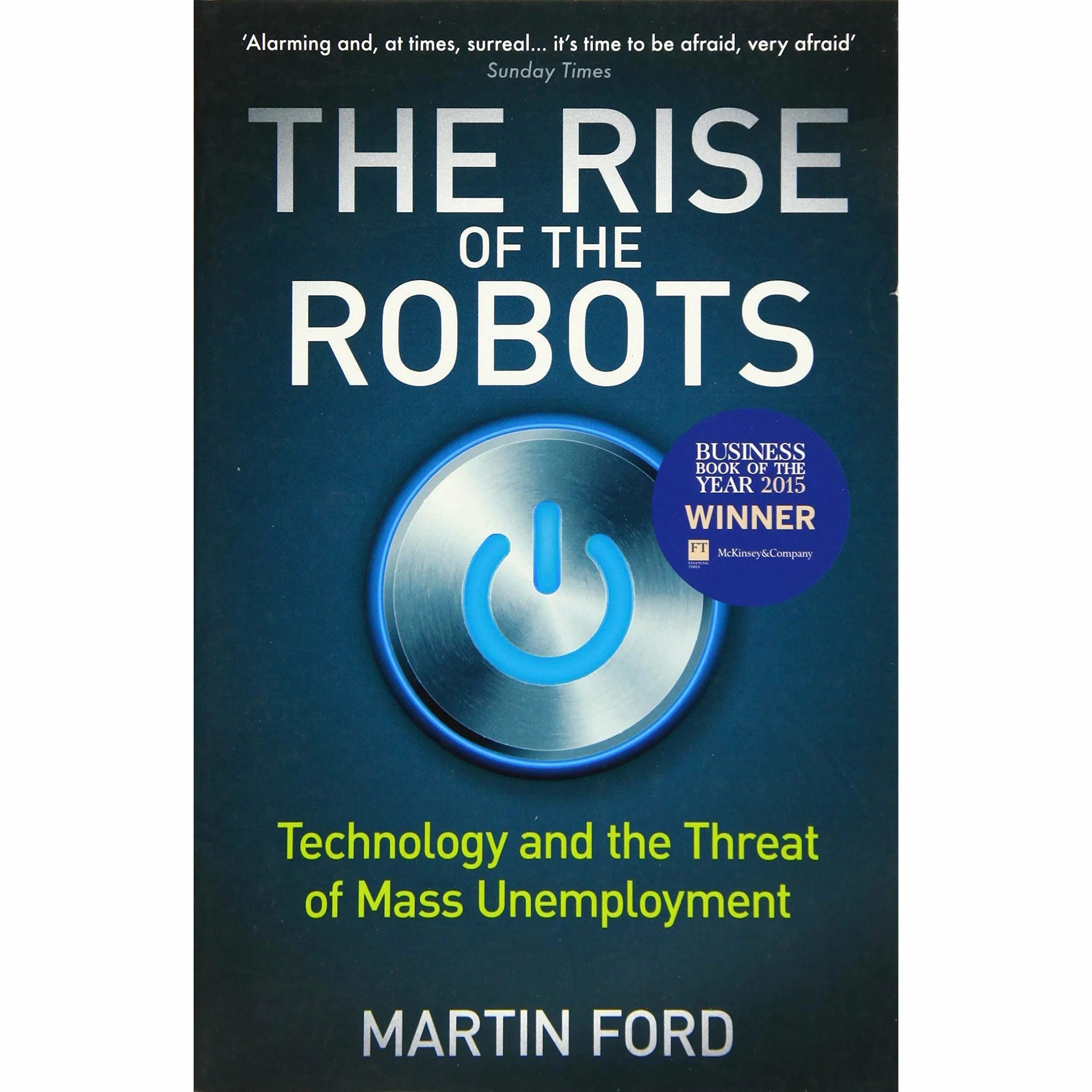 Rise of the Robots by Martin Ford - Non Fiction Paperback book cover detail