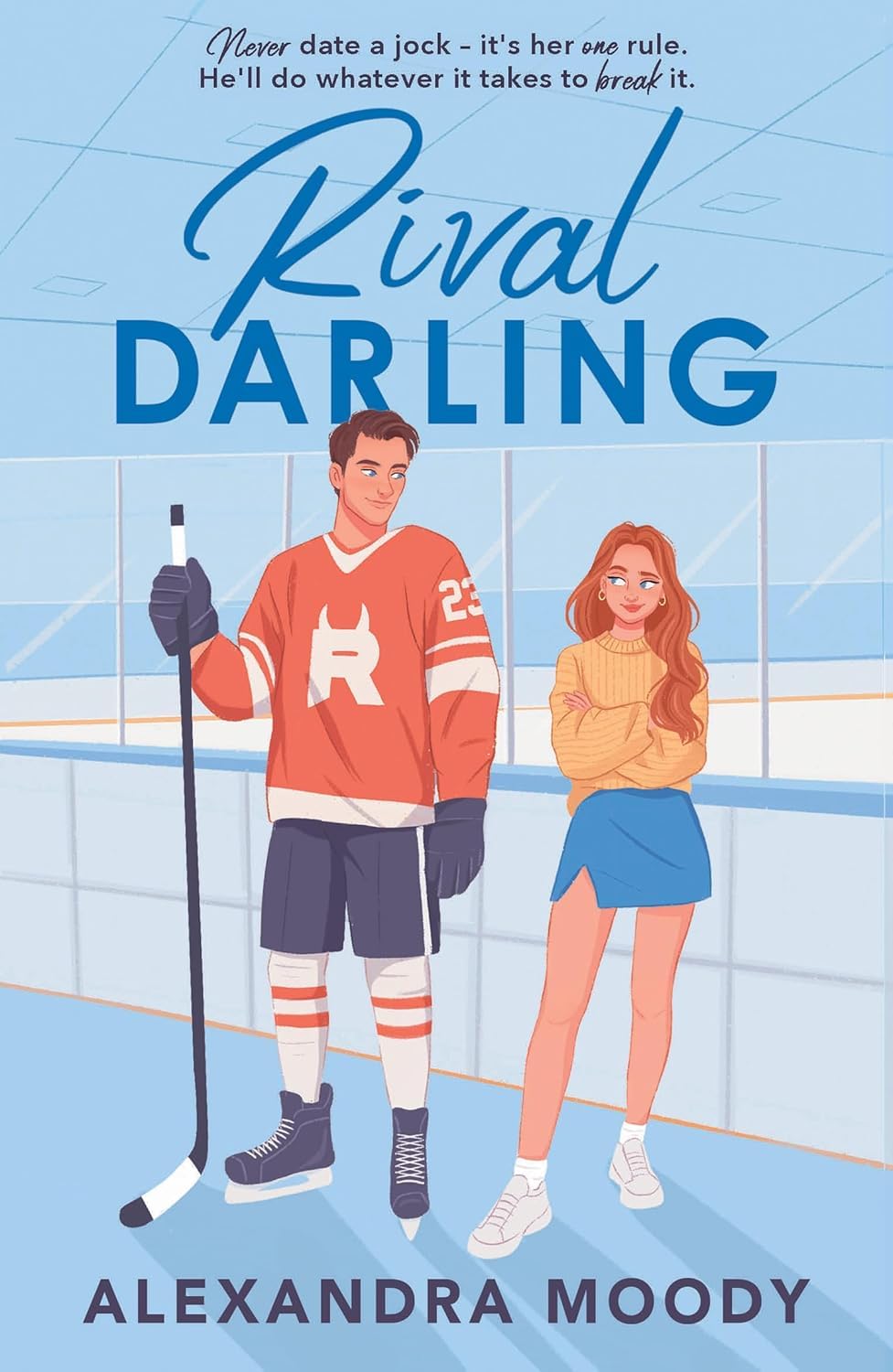 Rival Darling by Alexandra Moody - Darling Devils book 1 paperback cover, YA ice-hockey romance