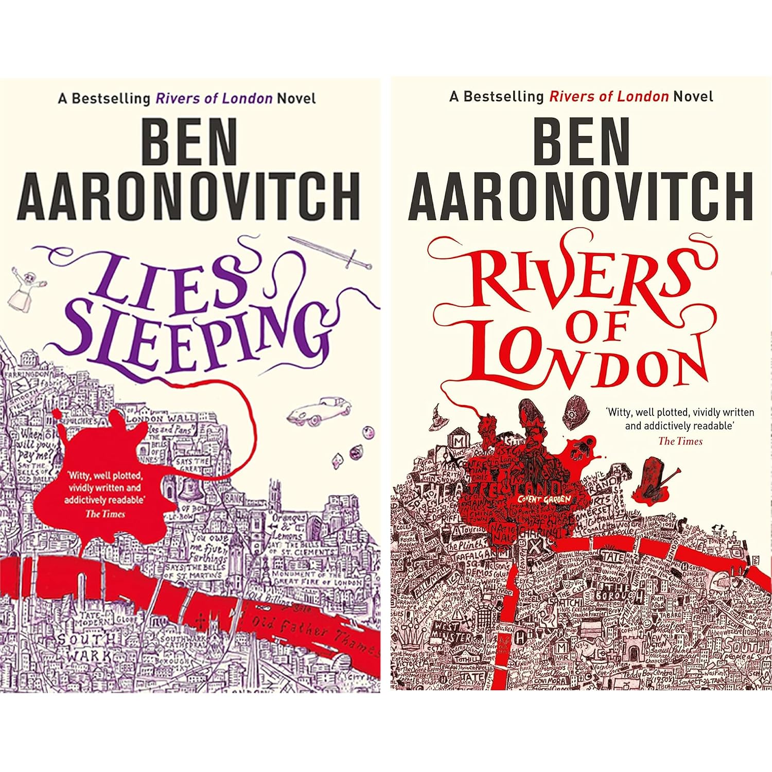 Rivers of London paperback book set - Peter Grant urban fantasy novels and novellas