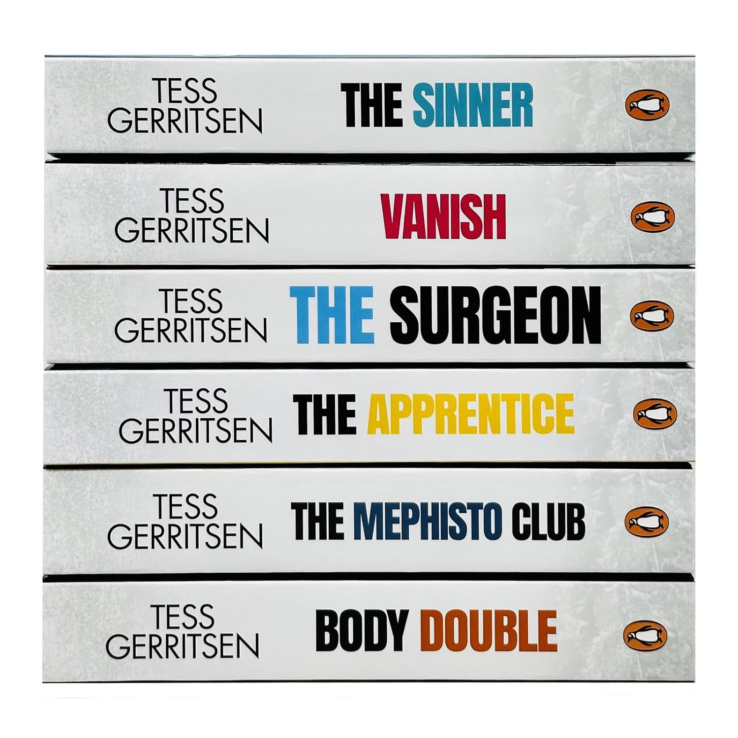 Rizzoli & Isles 6 Books Collection Set by Tess Gerritsen - book covers including Body Double, Vanish and The Mephisto Club - Paperback