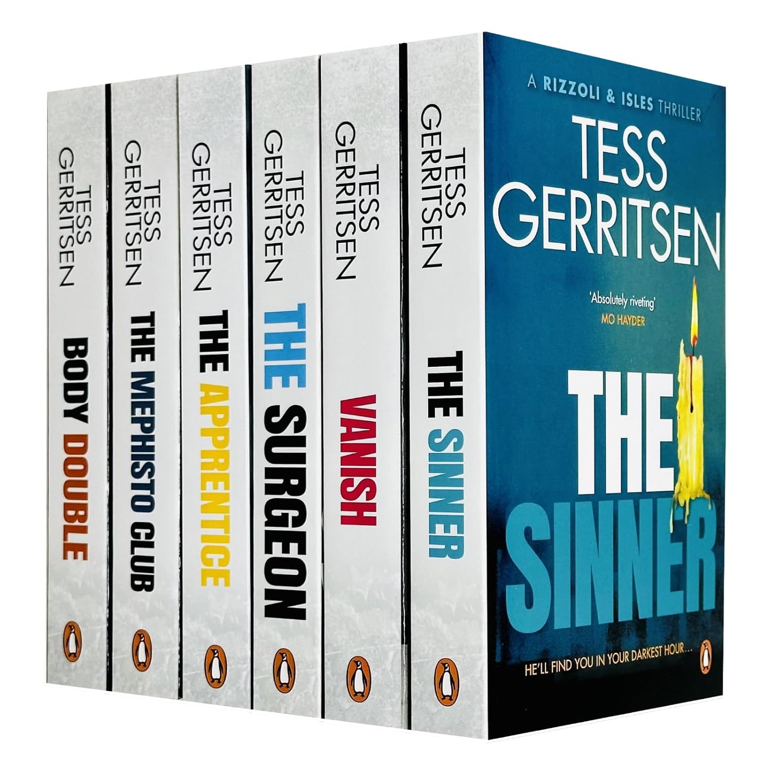Rizzoli & Isles Series 6 Books Collection Set by Tess Gerritsen - The Surgeon, The Apprentice, The Sinner and more - Paperback