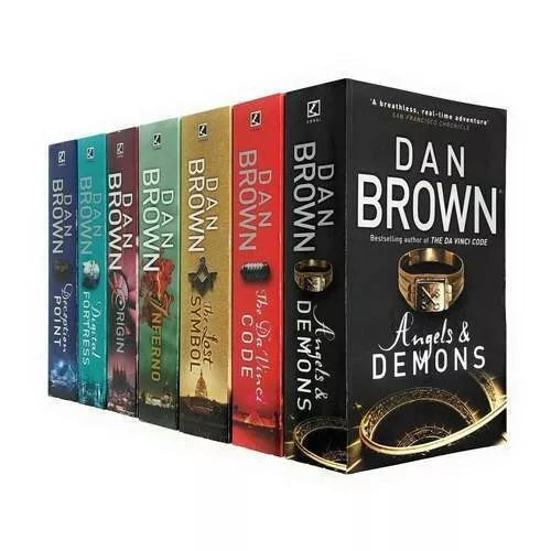 Robert Langdon Series Collection 7 Books Set by Dan Brown - The Da Vinci Code, Angels and Demons, Inferno, Origin - Paperback Edition