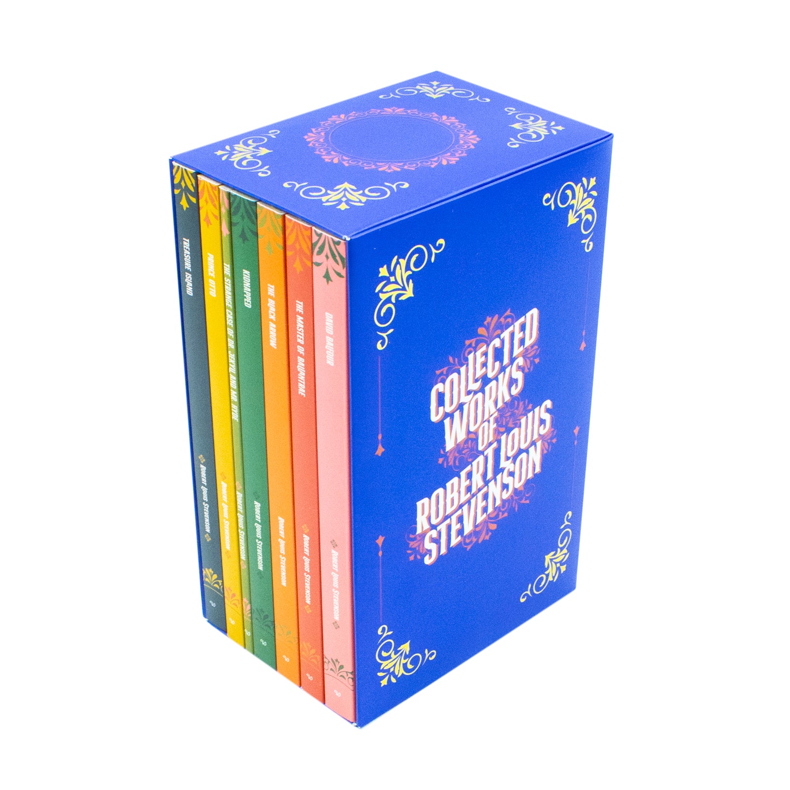 Collected Works of Robert Louis Stevenson 7 Book Paperback Collection Set - includes Treasure Island, Kidnapped, David Balfour, The Black Arrow, The Master of Ballantrae, Dr Jekyll and Mr Hyde, Prince Otto