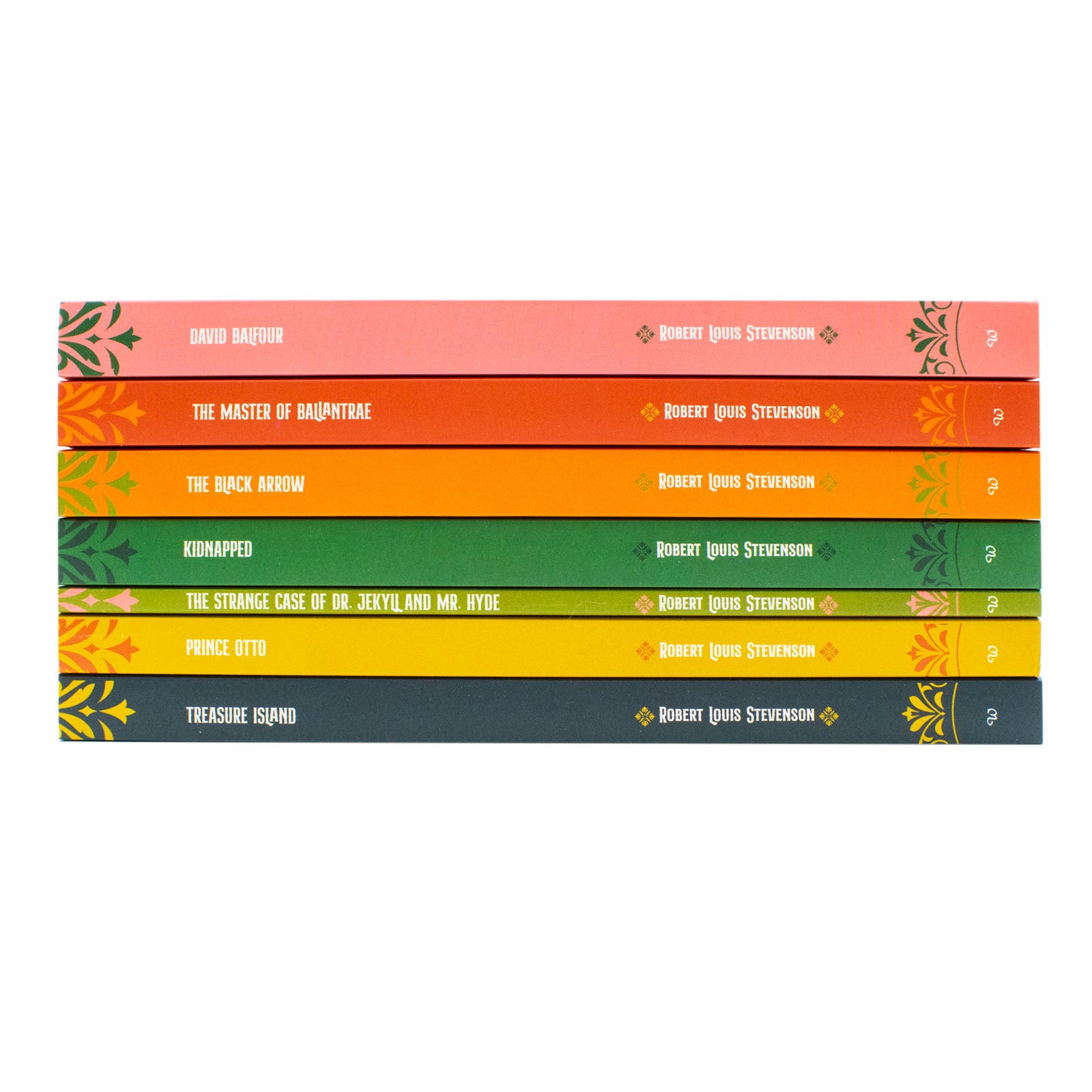 Collected Works of Robert Louis Stevenson 7 Book Paperback Collection Set - includes Treasure Island, Kidnapped, David Balfour, The Black Arrow, The Master of Ballantrae, Dr Jekyll and Mr Hyde, Prince Otto