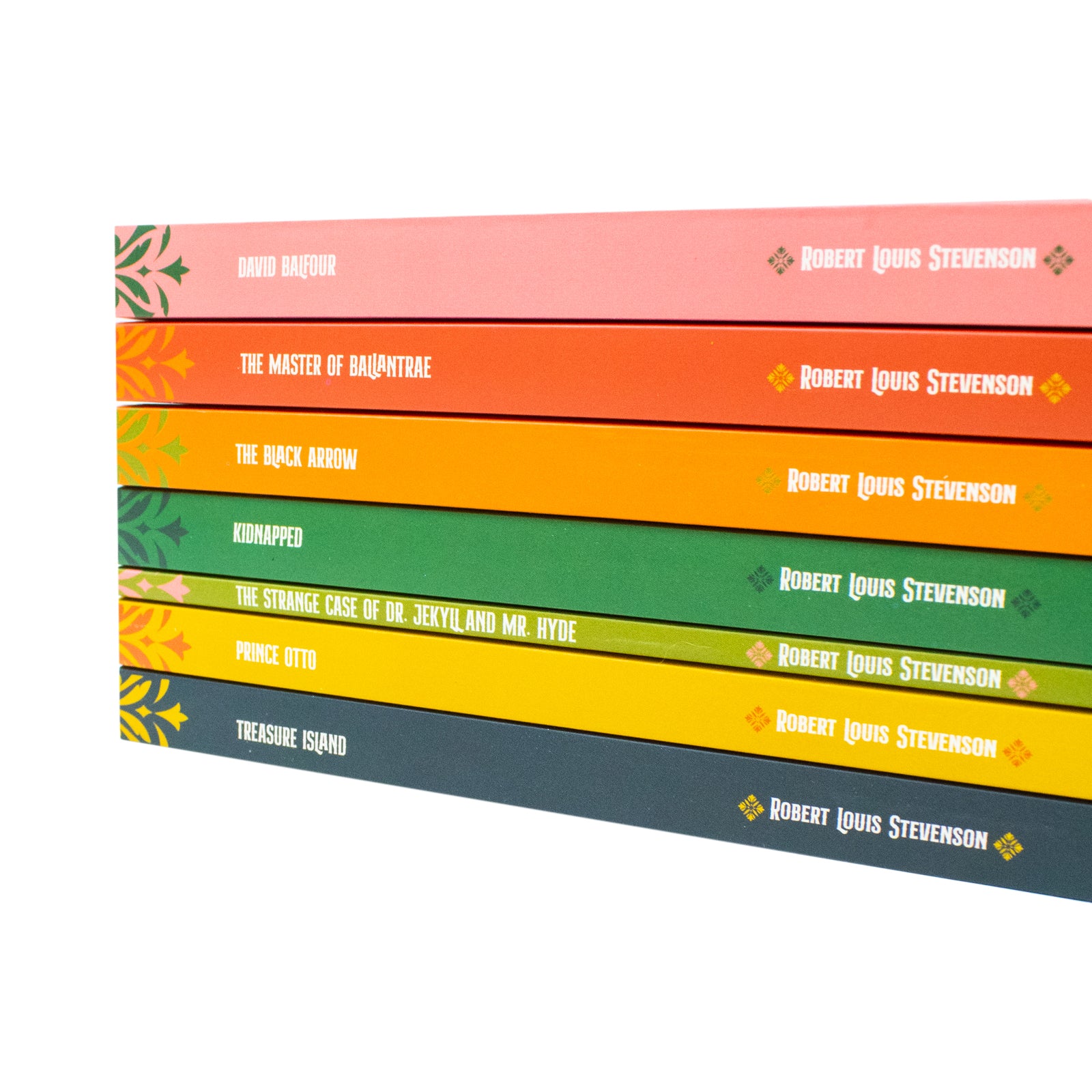 Collected Works of Robert Louis Stevenson 7 Book Paperback Collection Set - includes Treasure Island, Kidnapped, David Balfour, The Black Arrow, The Master of Ballantrae, Dr Jekyll and Mr Hyde, Prince Otto