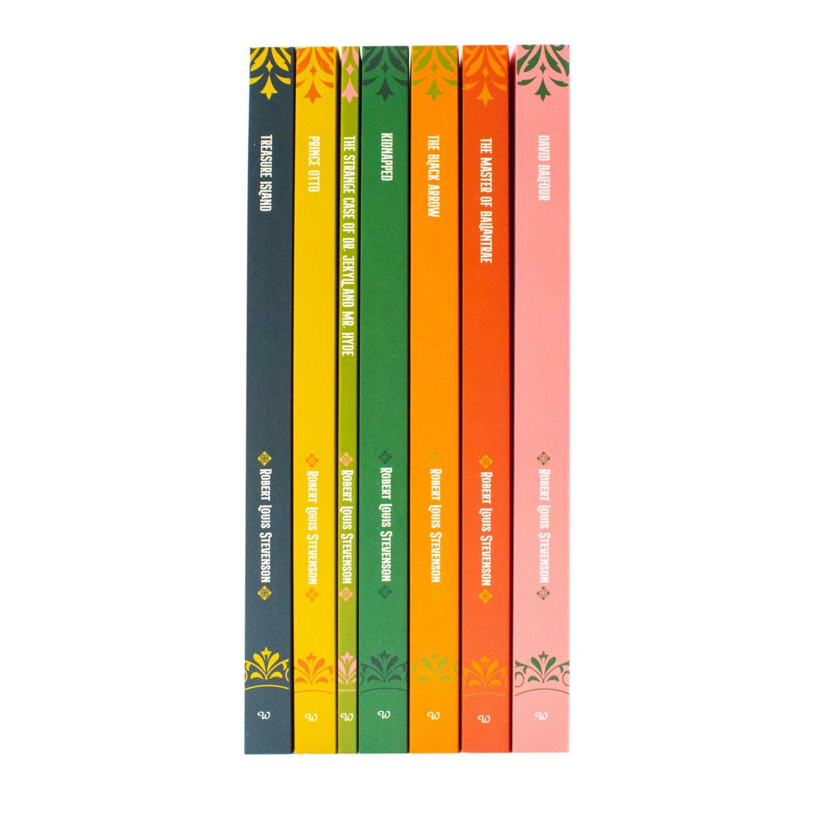 Collected Works of Robert Louis Stevenson 7 Book Paperback Collection Set - includes Treasure Island, Kidnapped, David Balfour, The Black Arrow, The Master of Ballantrae, Dr Jekyll and Mr Hyde, Prince Otto