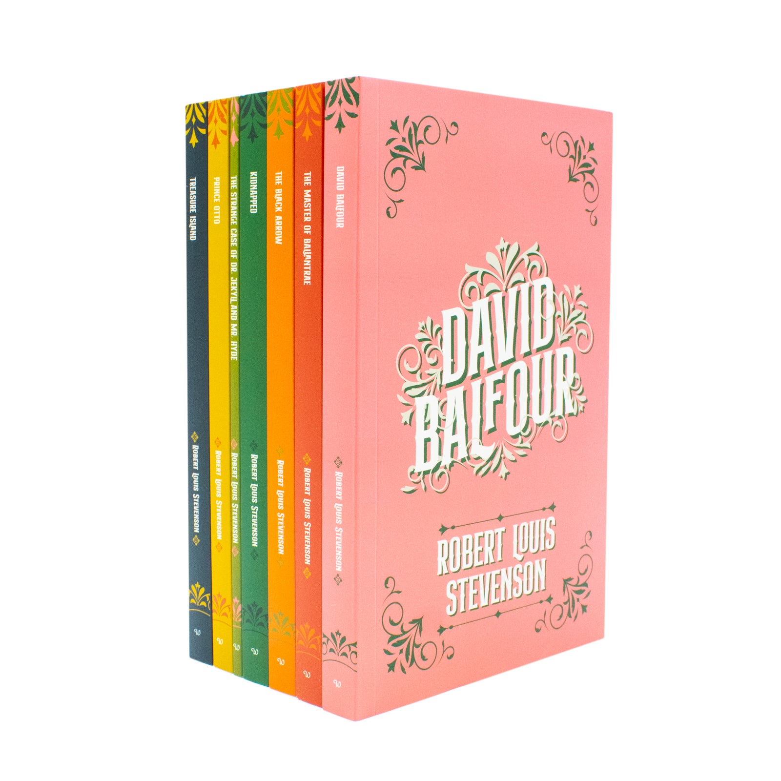 Collected Works of Robert Louis Stevenson 7 Book Paperback Collection Set - includes Treasure Island, Kidnapped, David Balfour, The Black Arrow, The Master of Ballantrae, Dr Jekyll and Mr Hyde, Prince Otto