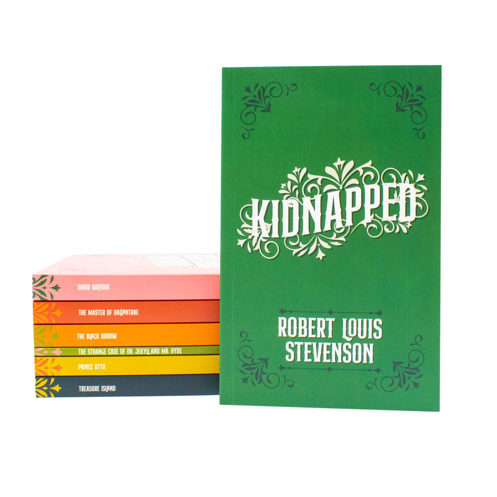 Collected Works of Robert Louis Stevenson 7 Book Paperback Collection Set - includes Treasure Island, Kidnapped, David Balfour, The Black Arrow, The Master of Ballantrae, Dr Jekyll and Mr Hyde, Prince Otto
