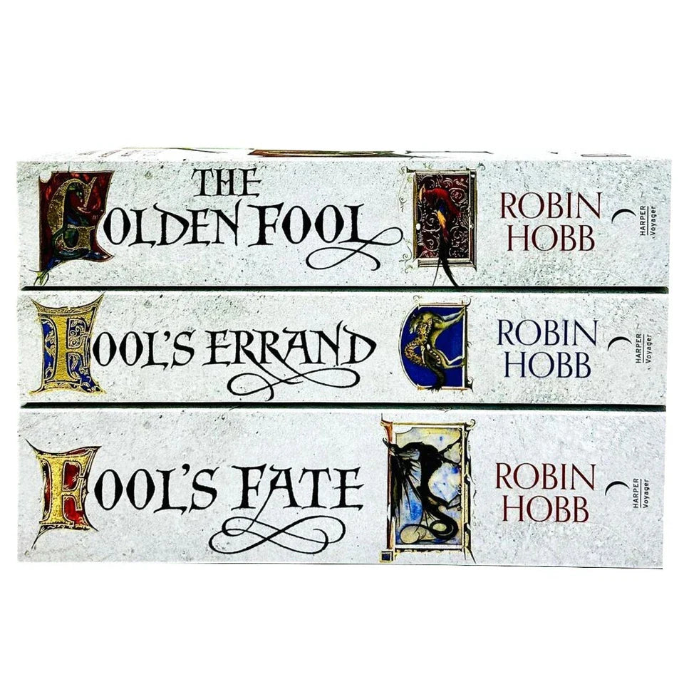 Robin Hobb Tawny Man Trilogy Paperback Book Set Covers - Fool's Errand, The Golden Fool, Fool's Fate